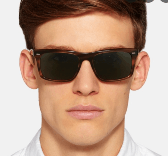 Oliver Peoples LACHMAN 53mm Optical Frames in Navy Bark Brown Horn Size ONE SIZE - 8 Thumbnail