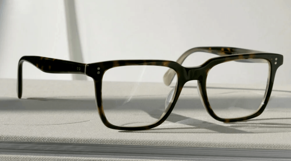 Oliver Peoples LACHMAN 53mm Optical Frames in Navy Bark Brown Horn Size ONE SIZE - 2 Thumbnail