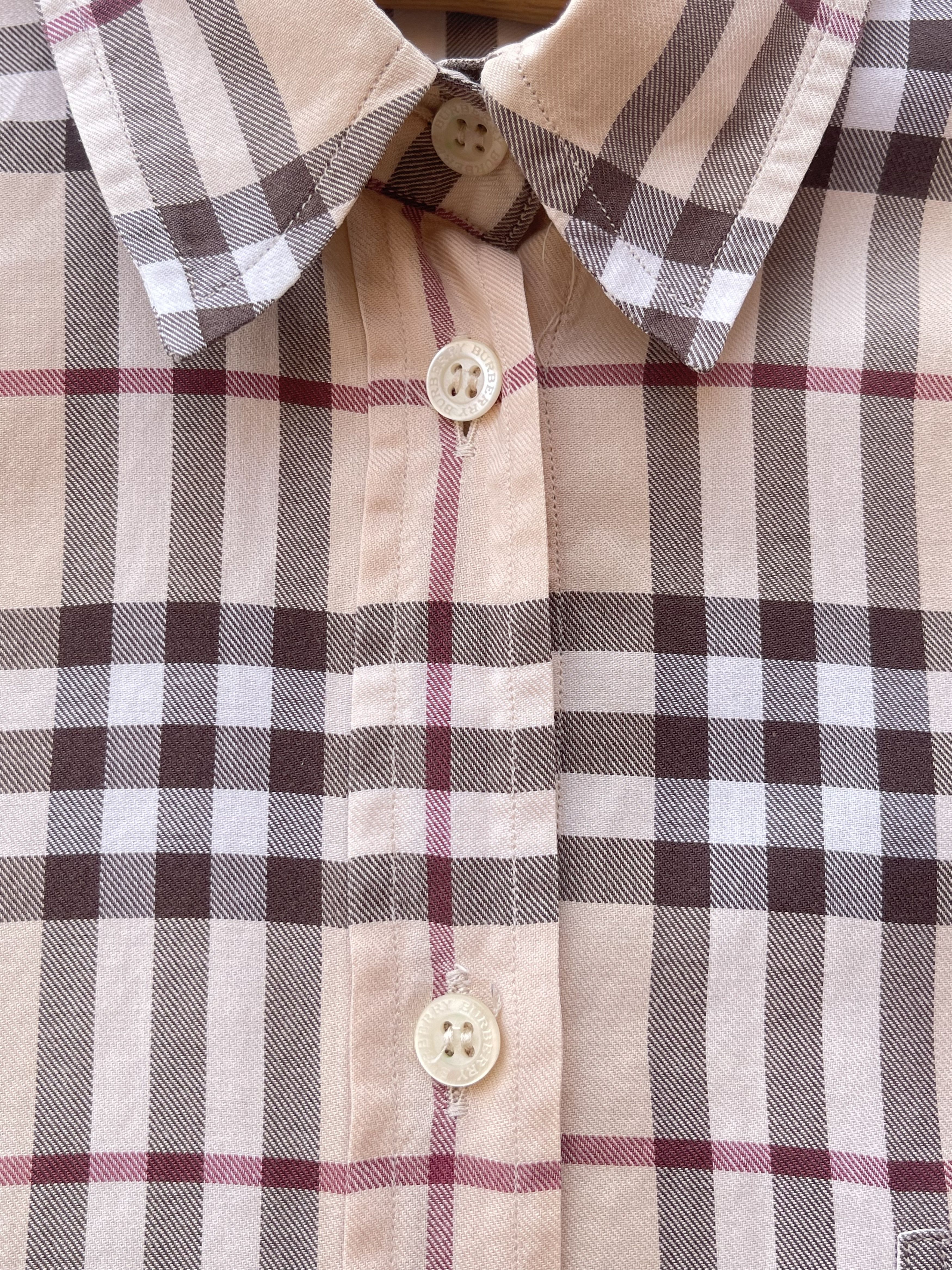 Burberry 🔥Burberry novacheck women shirt summer size 10us 14uk Size L / US 10 / IT 46 - 3 Thumbnail