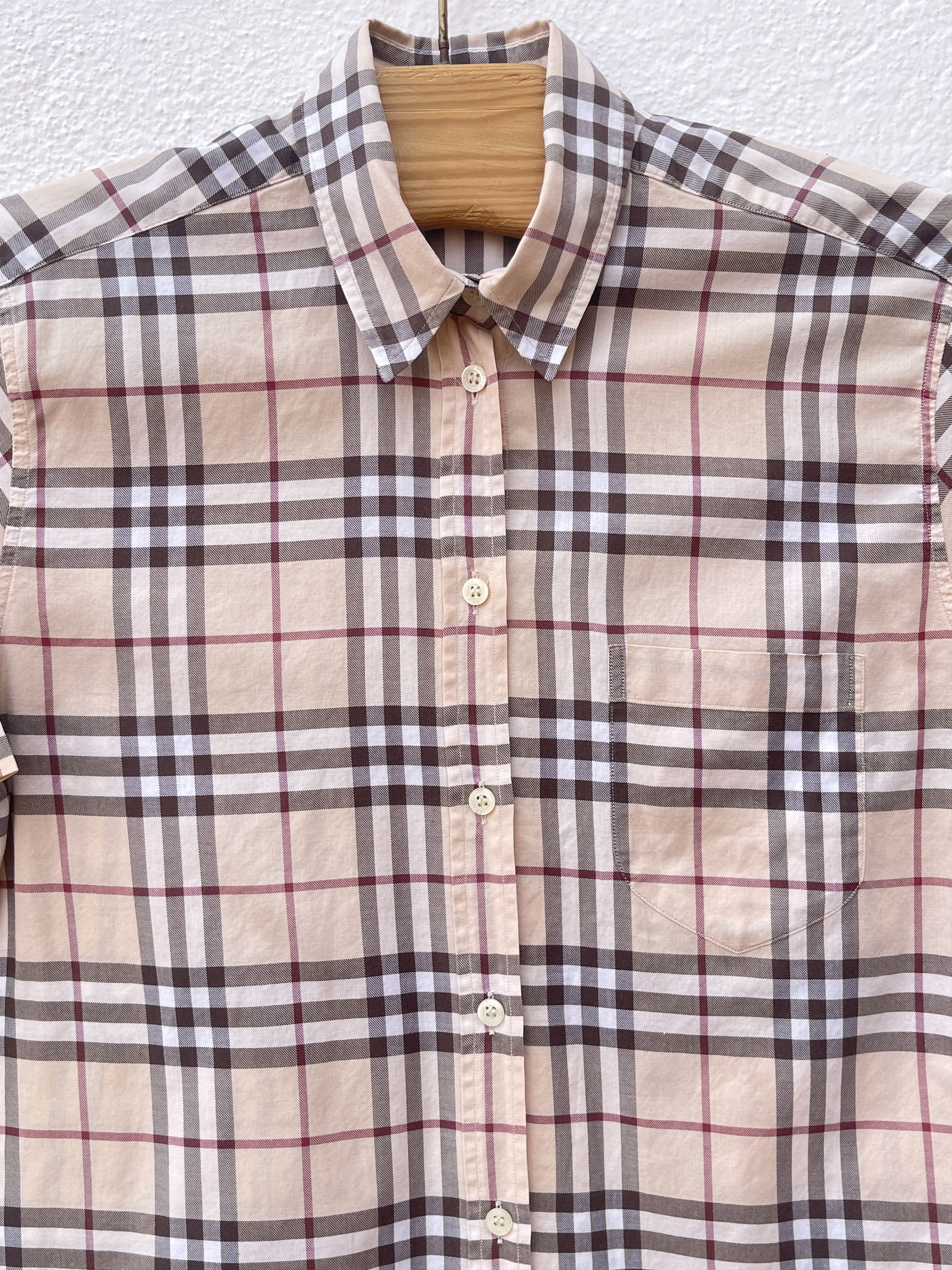 Burberry 🔥Burberry novacheck women shirt summer size 10us 14uk Size L / US 10 / IT 46 - 1 Thumbnail