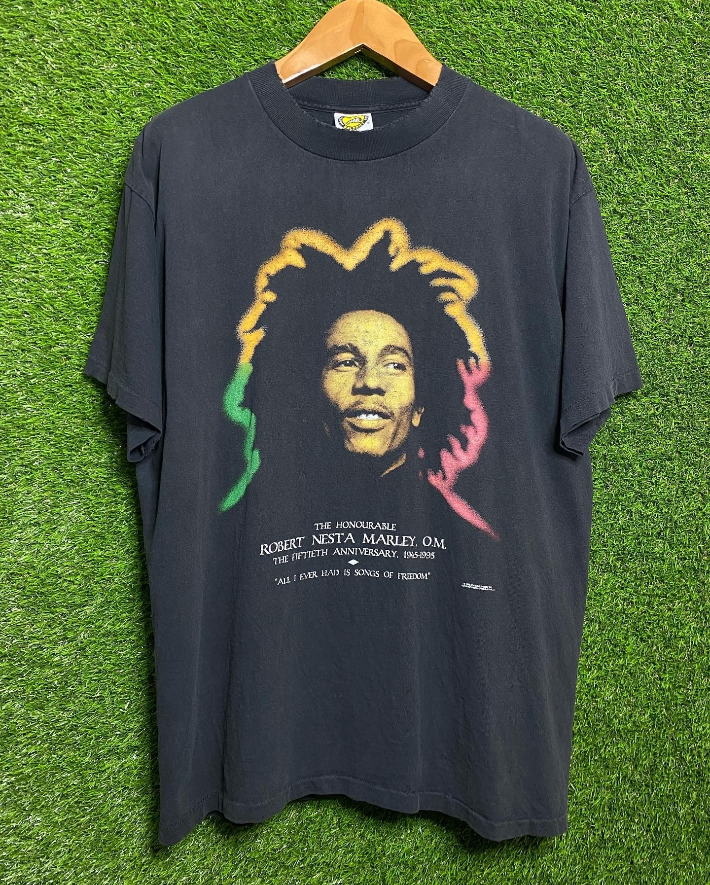 Vintage Bob marley 50th anniversary 1995 balzout tee shirt