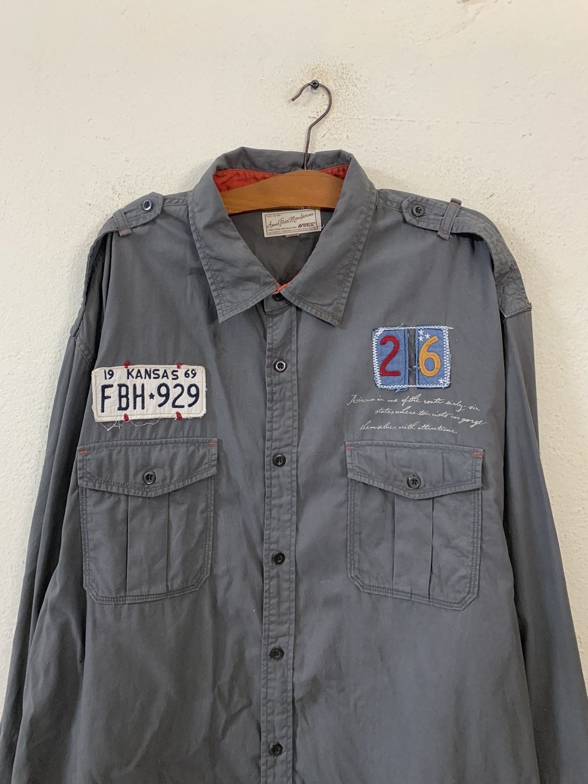 Avirex Vintage Avirex Hi Storic Route Big Size Shirt Size US XXL / EU 58 / 5 - 12 Thumbnail