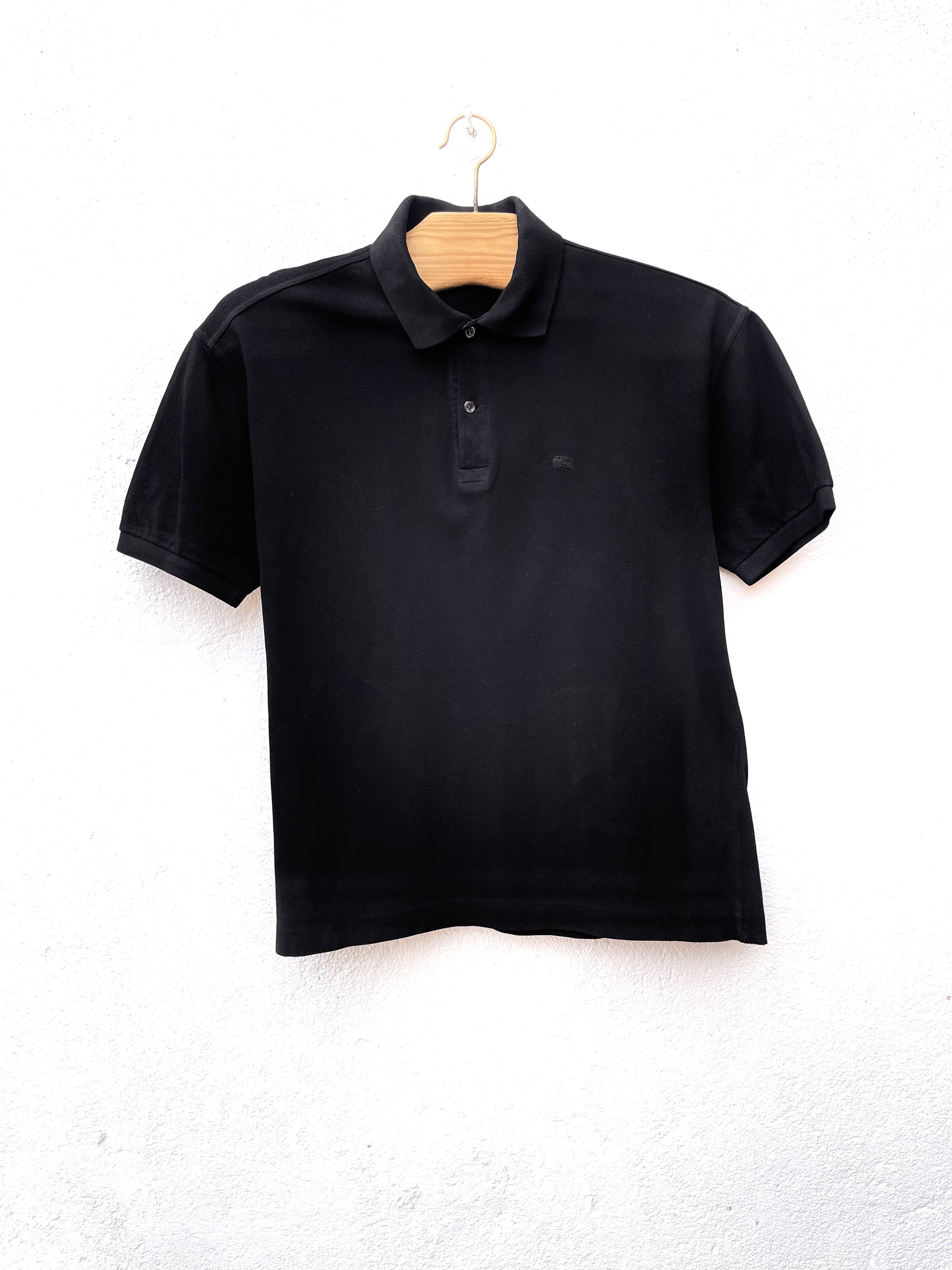 🔥Burberry shirt tshirt black polo summer size L
