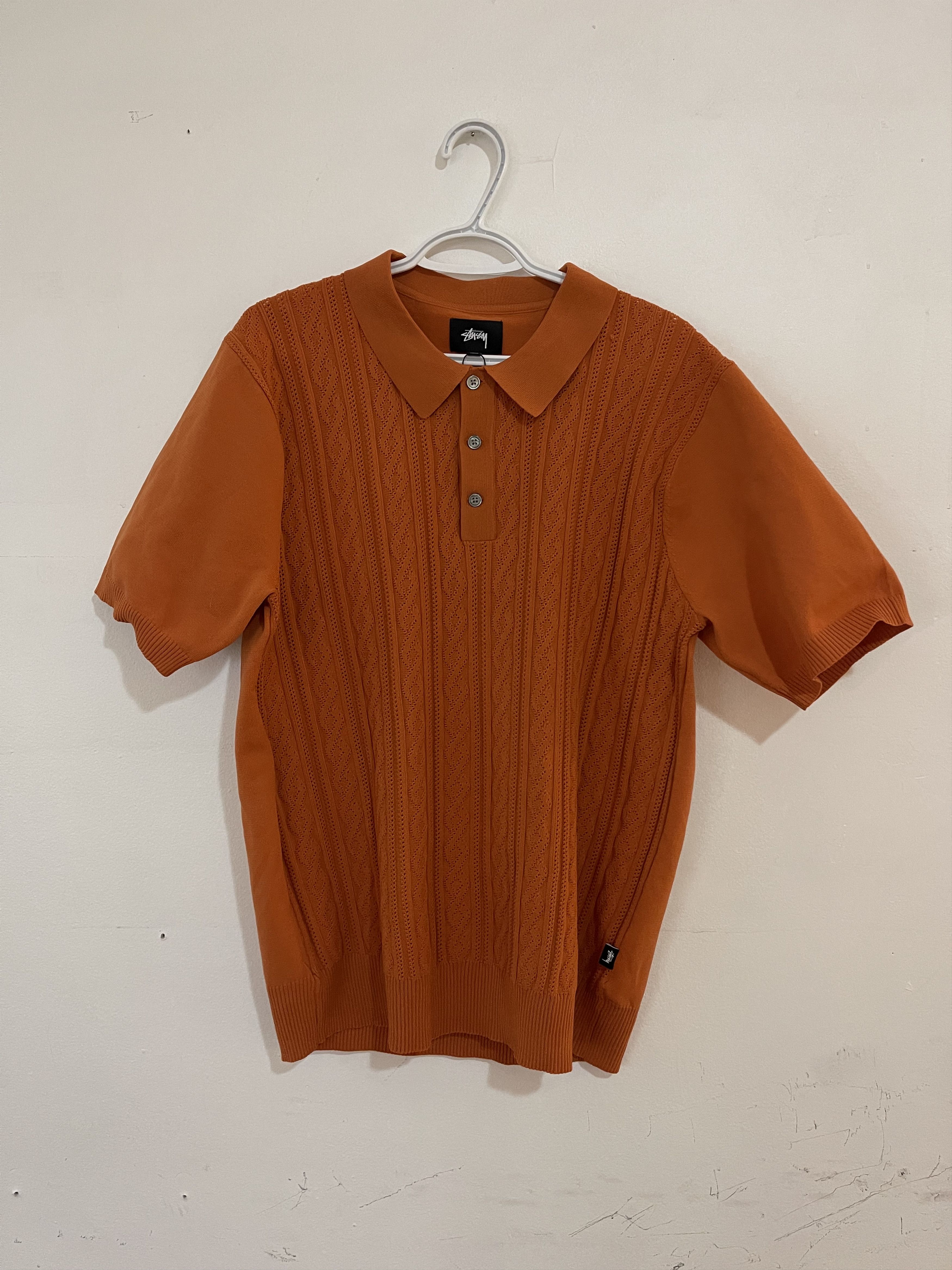 Stussy Cable SS Polo | Grailed