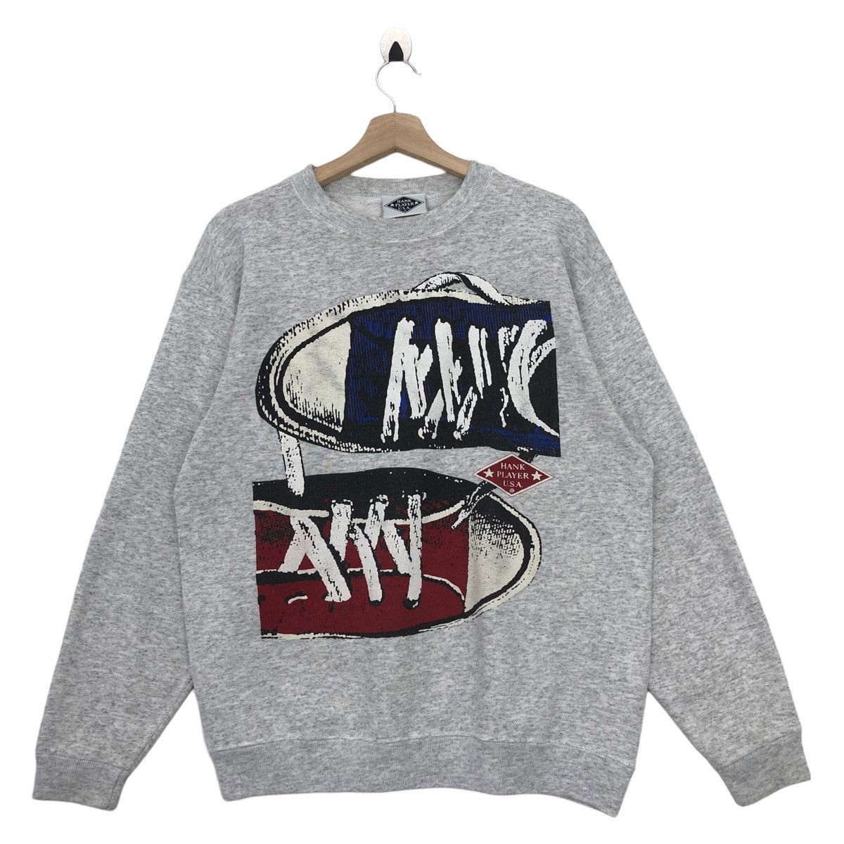 Vtg 90’ HANK PLAYER USA NBA Sweatshirt Pullover