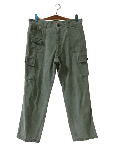 Japanese Brand Top Three Multipocket Cargo Pants Size US 35 - 1 Thumbnail