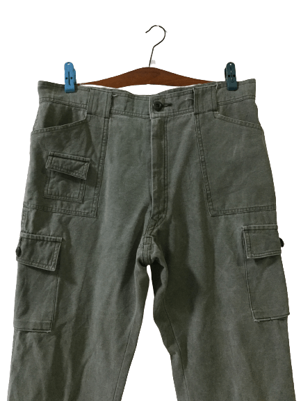 Japanese Brand Top Three Multipocket Cargo Pants Size US 35 - 3 Thumbnail