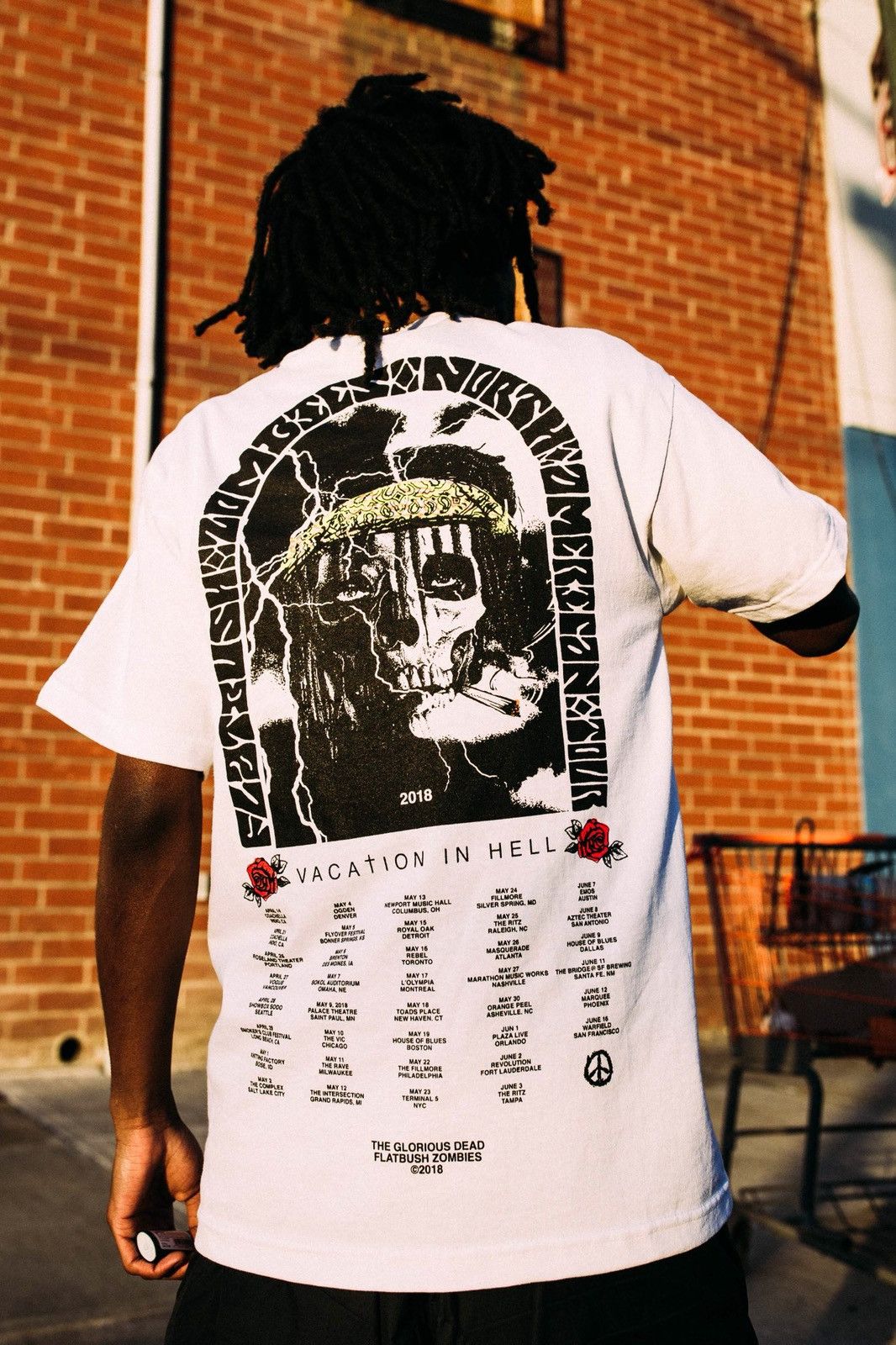 Flatbush Zombies × Pro Era 2018 vacation in hell tour tee Size US M / EU 48-50 / 2 - 7 Thumbnail