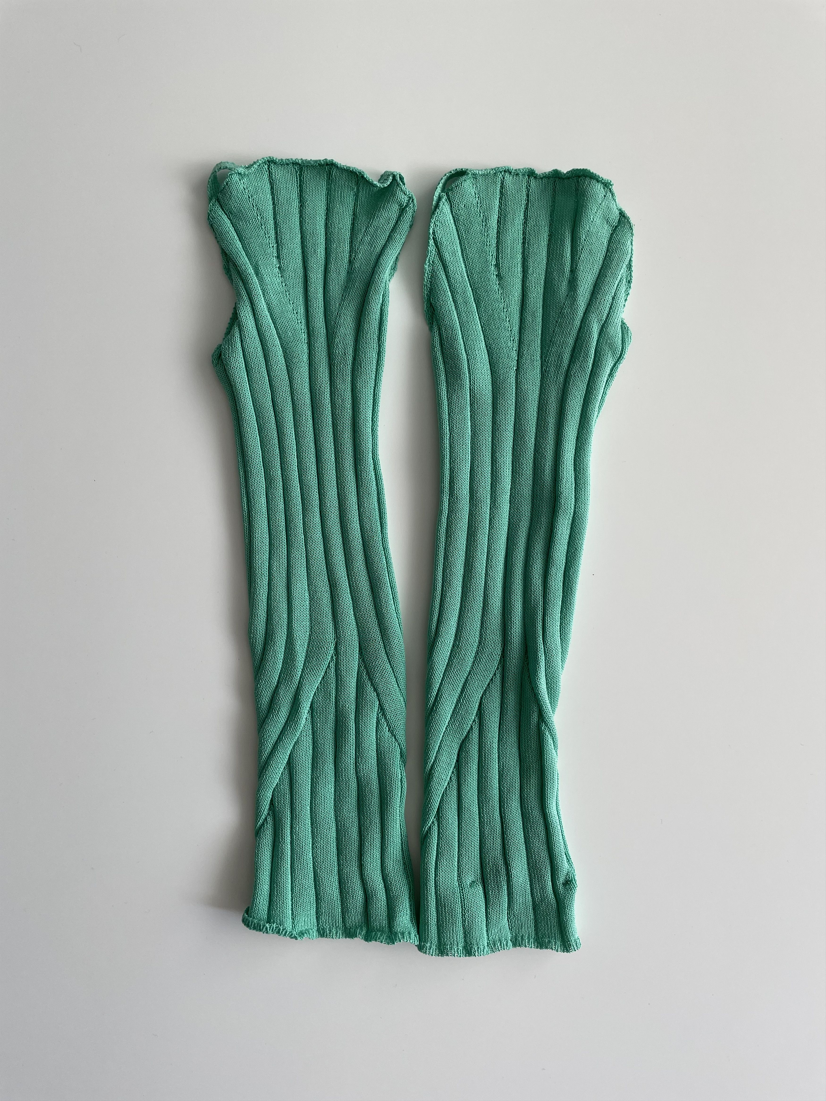 Kiko Kostadinov KIKO KOSTADINOV HARKMAN RIB-KNIT ARM WARMERS | Grailed