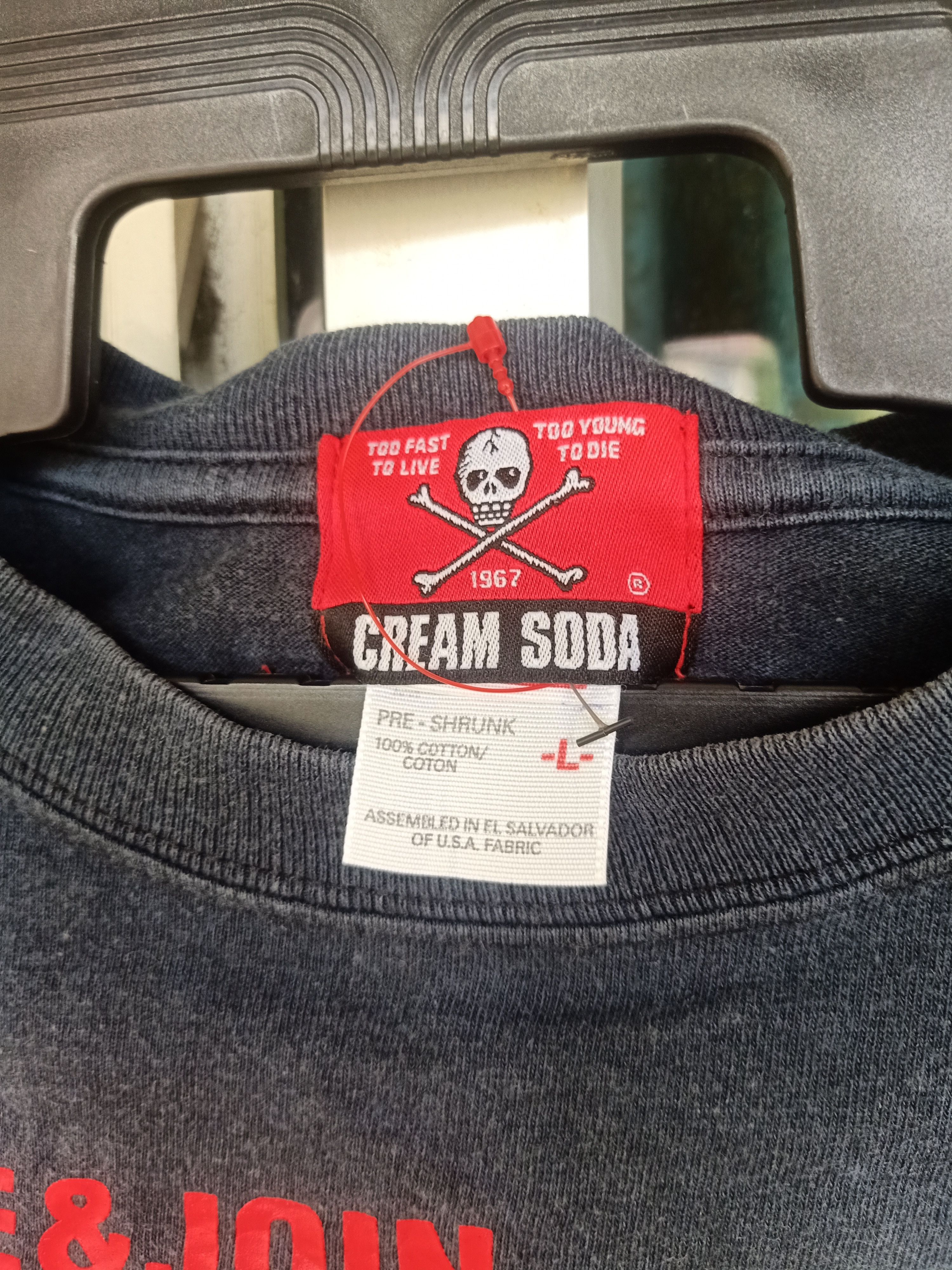 Bounty Hunter × Japanese Brand Vintage Cream Soda Pink Dragon Rock n Roll Wording tee Size US M / EU 48-50 / 2 - 5 Thumbnail