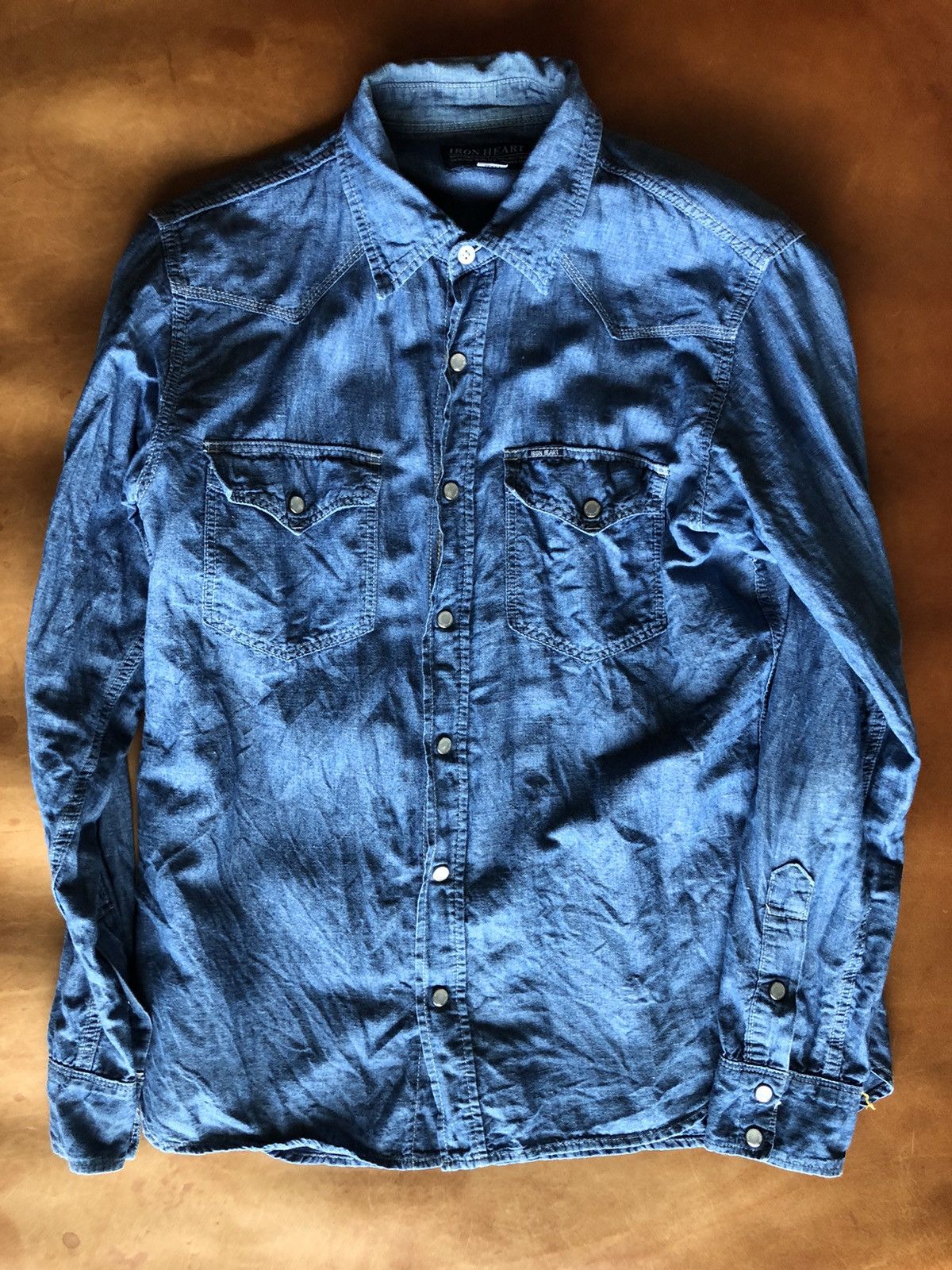 Iron Heart Iron Heart Chambray Selvedge Western Grailed