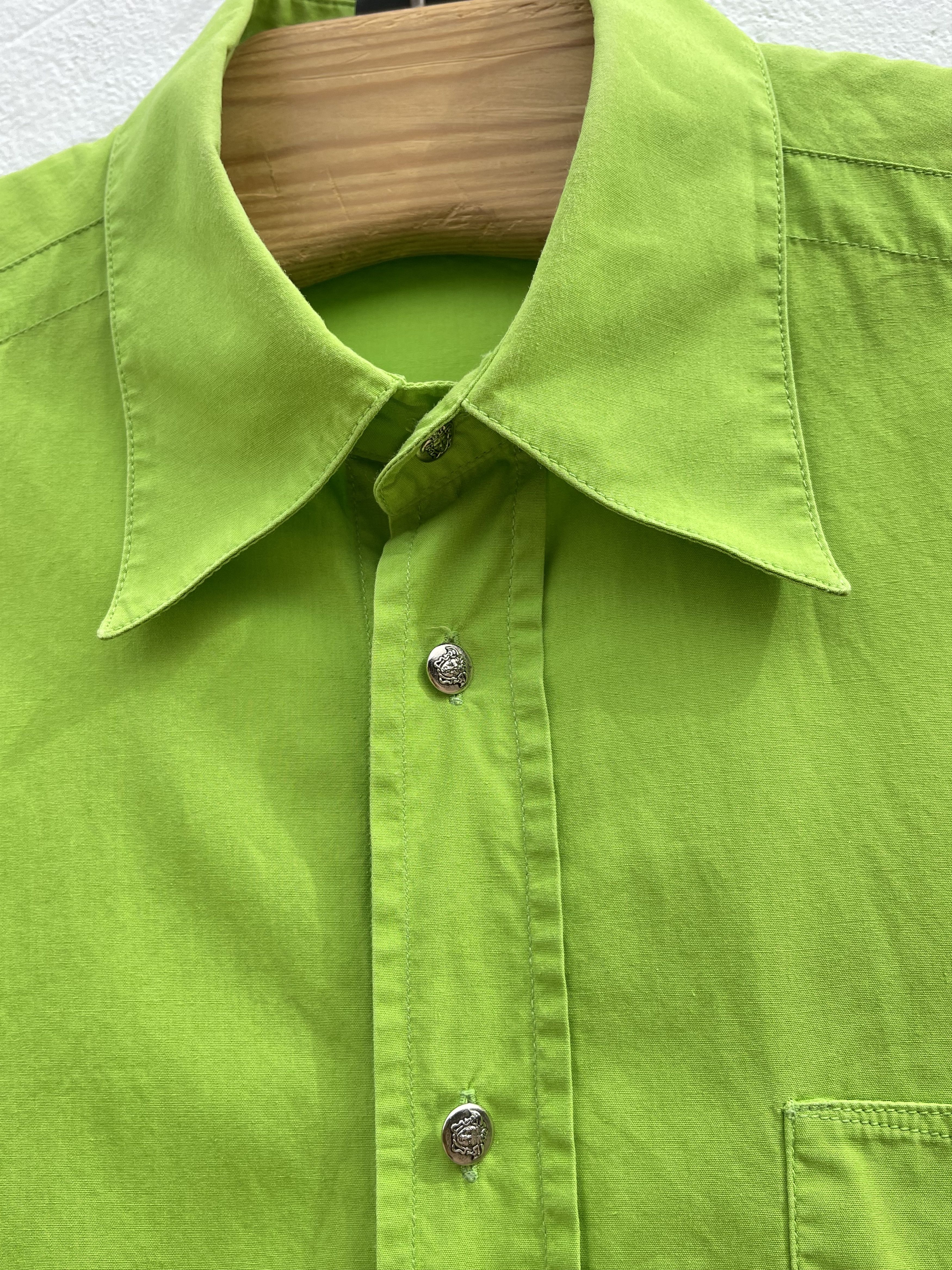 Versace 🔥vintage Versace shirt green summer size L Size US XL / EU 56 / 4 - 2 Thumbnail