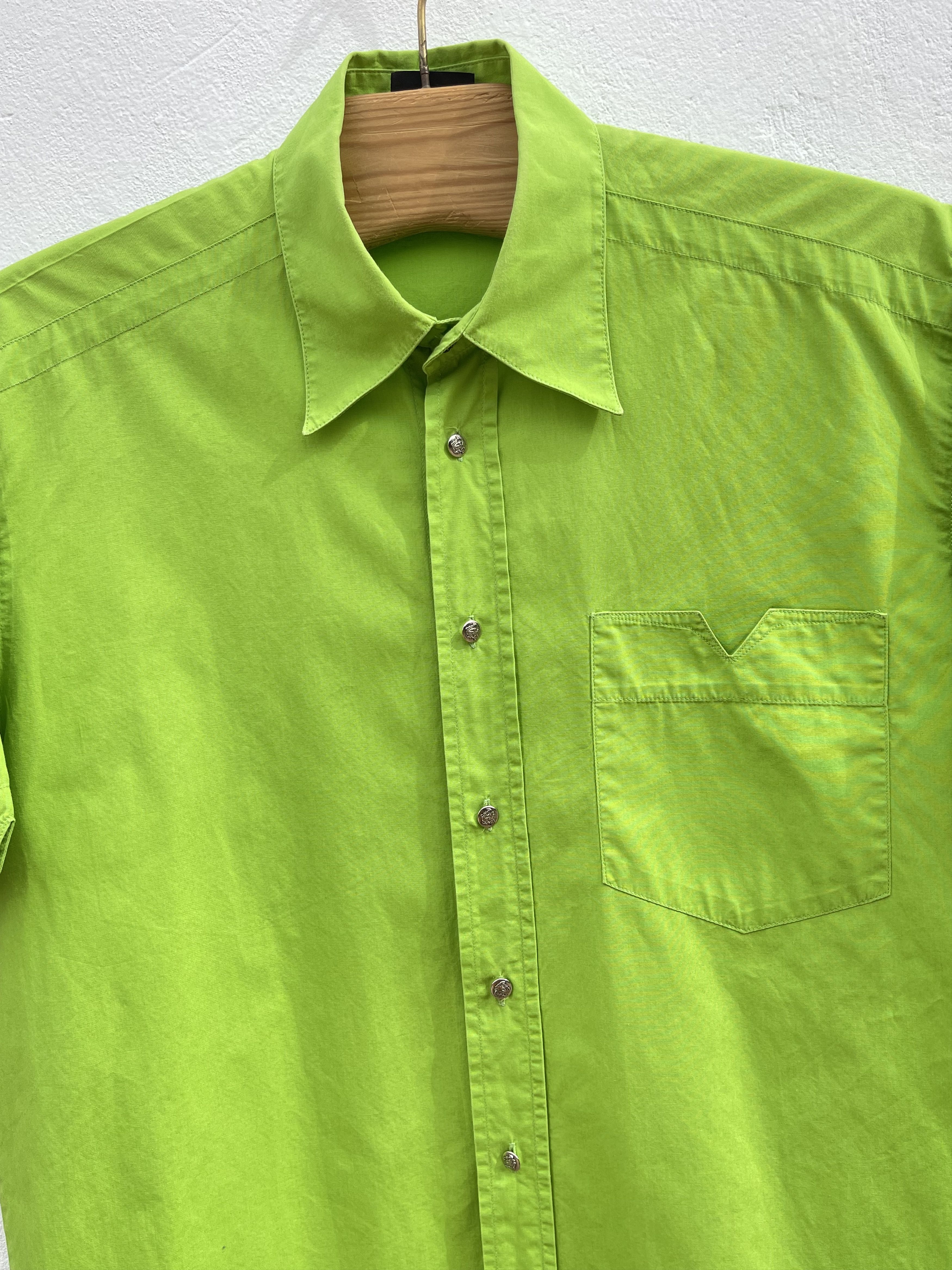Versace 🔥vintage Versace shirt green summer size L Size US XL / EU 56 / 4 - 8 Thumbnail