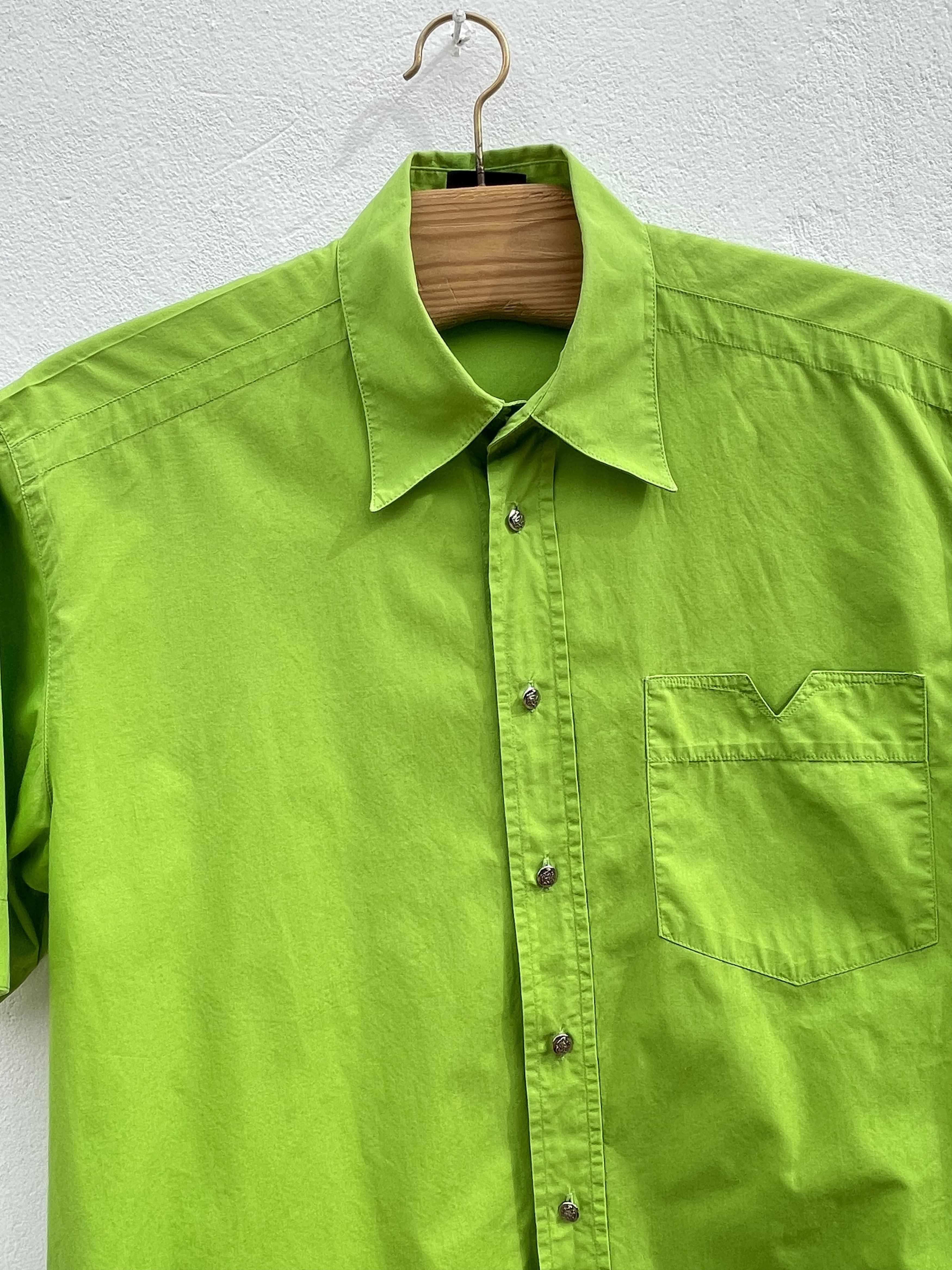 Versace 🔥vintage Versace shirt green summer size L Size US XL / EU 56 / 4 - 3 Thumbnail