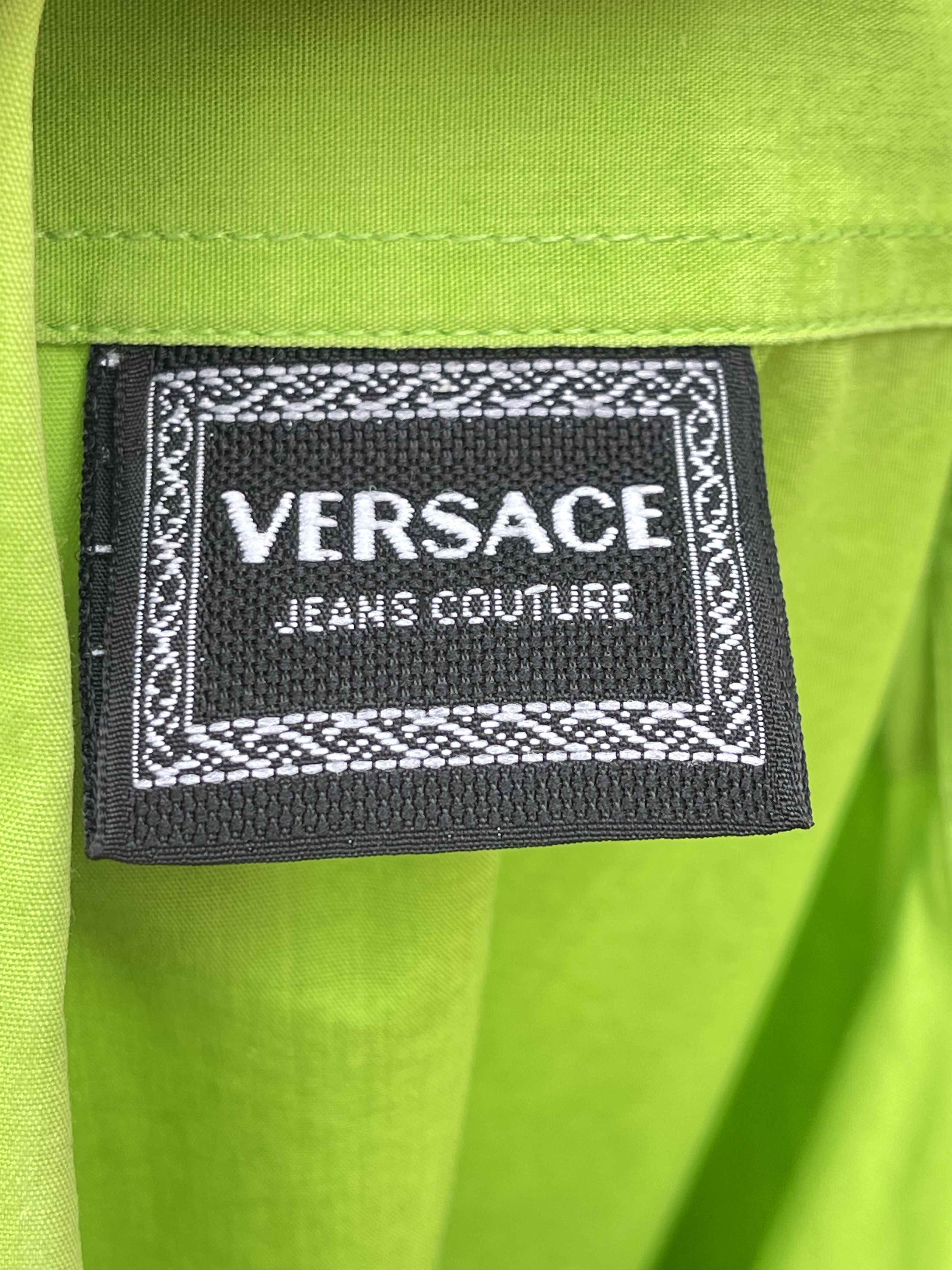 Versace 🔥vintage Versace shirt green summer size L Size US XL / EU 56 / 4 - 6 Thumbnail