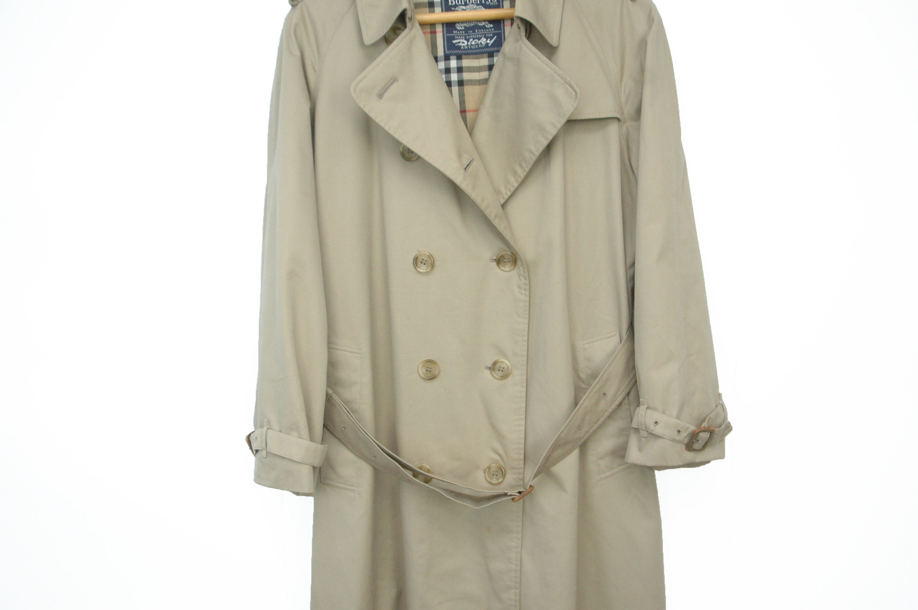 Burberry Burberrys Vintage Double Breasted Nova Check Trench Coat Size XL / US 12-14 / IT 48-50 - 3 Thumbnail