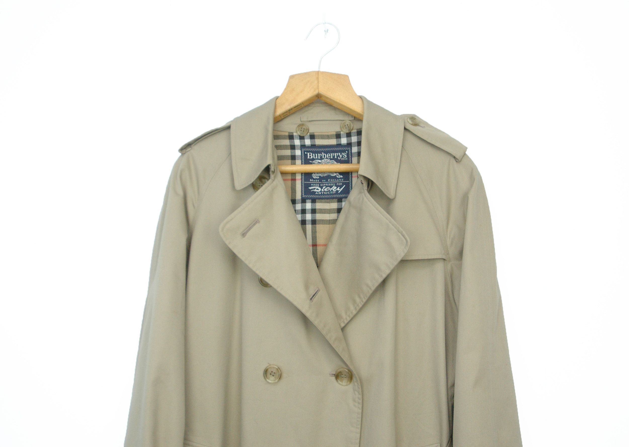Burberry Burberrys Vintage Double Breasted Nova Check Trench Coat Size XL / US 12-14 / IT 48-50 - 2 Thumbnail