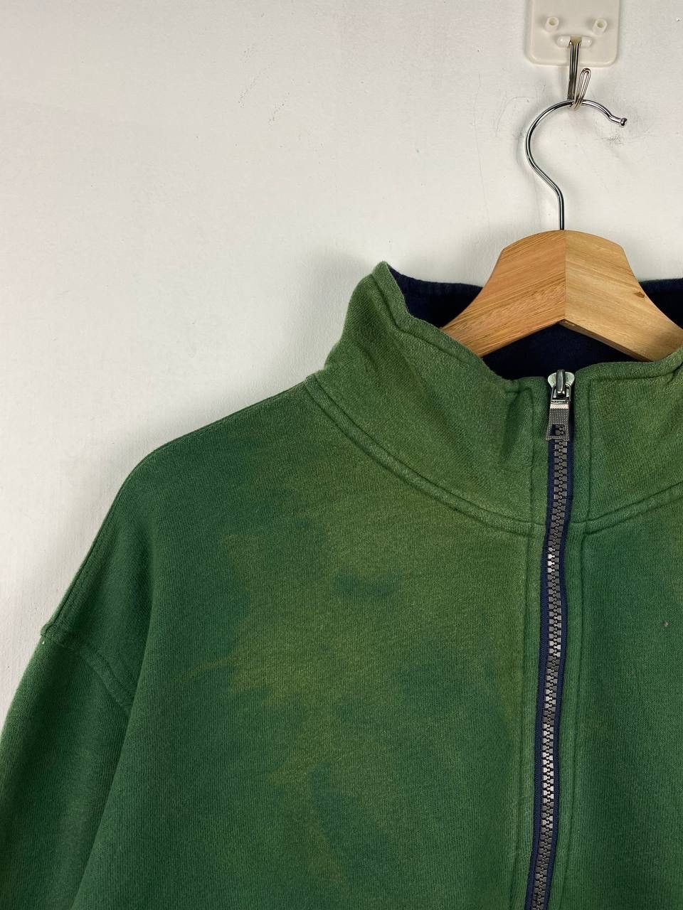 Nautica × Vintage THRASHED🔥 90s vintage sunfaded nautica sweatshirt half zip Size US XL / EU 56 / 4 - 3 Thumbnail