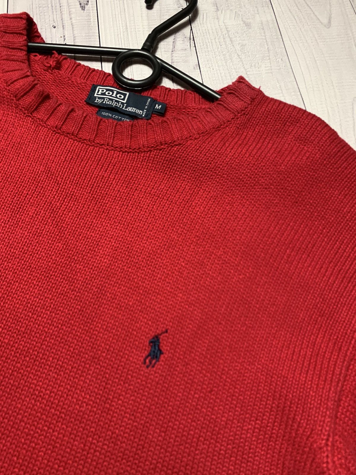Polo Ralph Lauren × Ralph Lauren × Vintage Vintage Sweater Ralph Lauren size M red Size US M / EU 48-50 / 2 - 3 Thumbnail