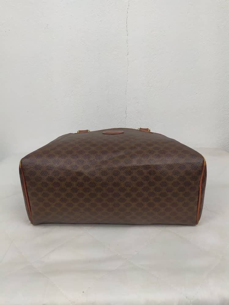 Celine Authentic Celine Brown Leather Boston Handbag Size ONE SIZE - 7 Thumbnail