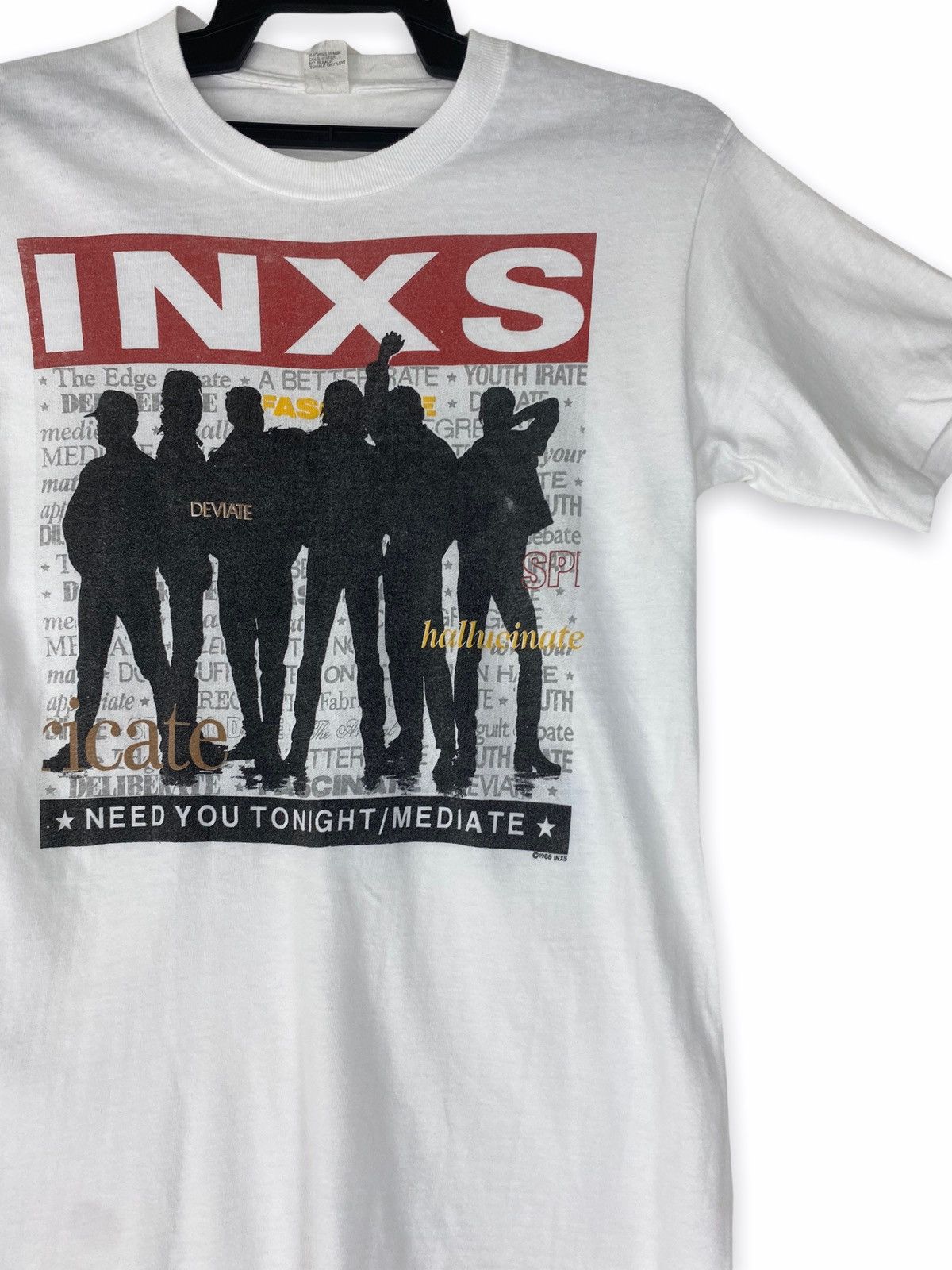 Band Tees Vintage rare 1988 INXS Size US M / EU 48-50 / 2 - 2 Thumbnail