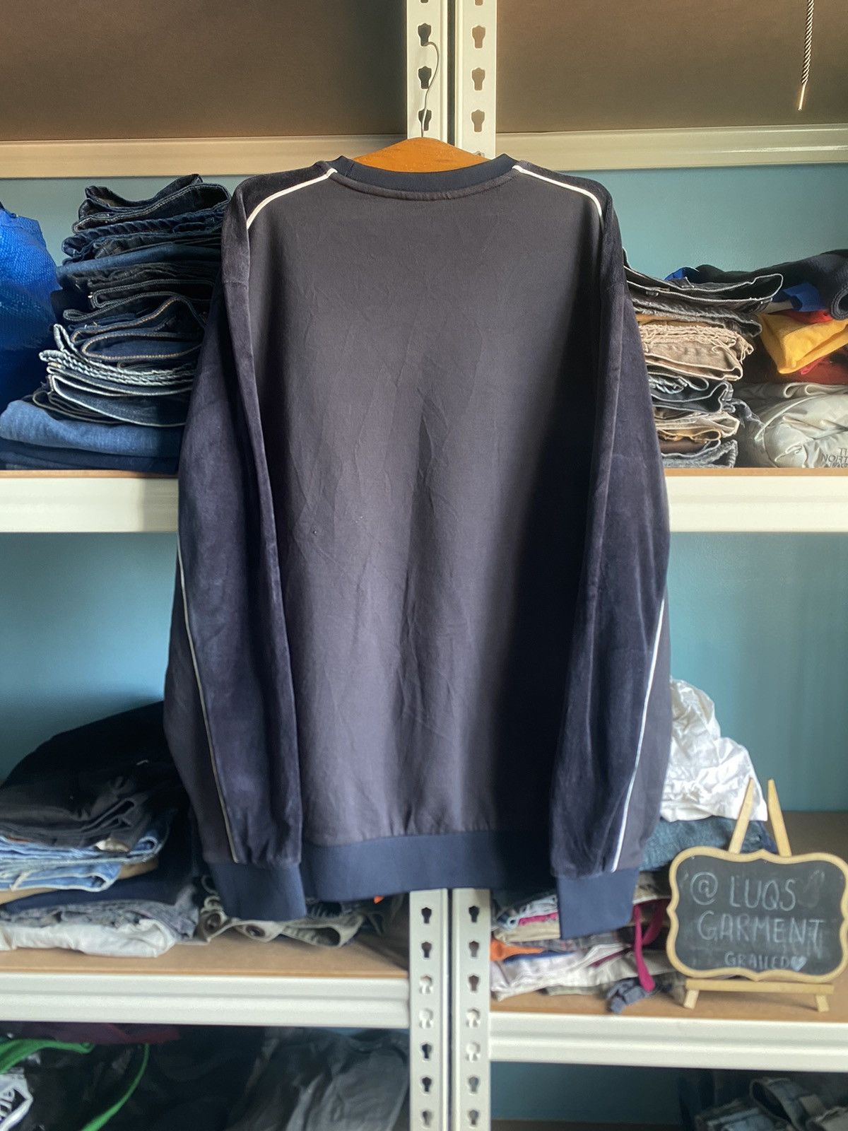 Armani Exchange × Vintage Vintage Armani Exchange Velvet Sweatshirt Size US S / EU 44-46 / 1 - 4 Thumbnail