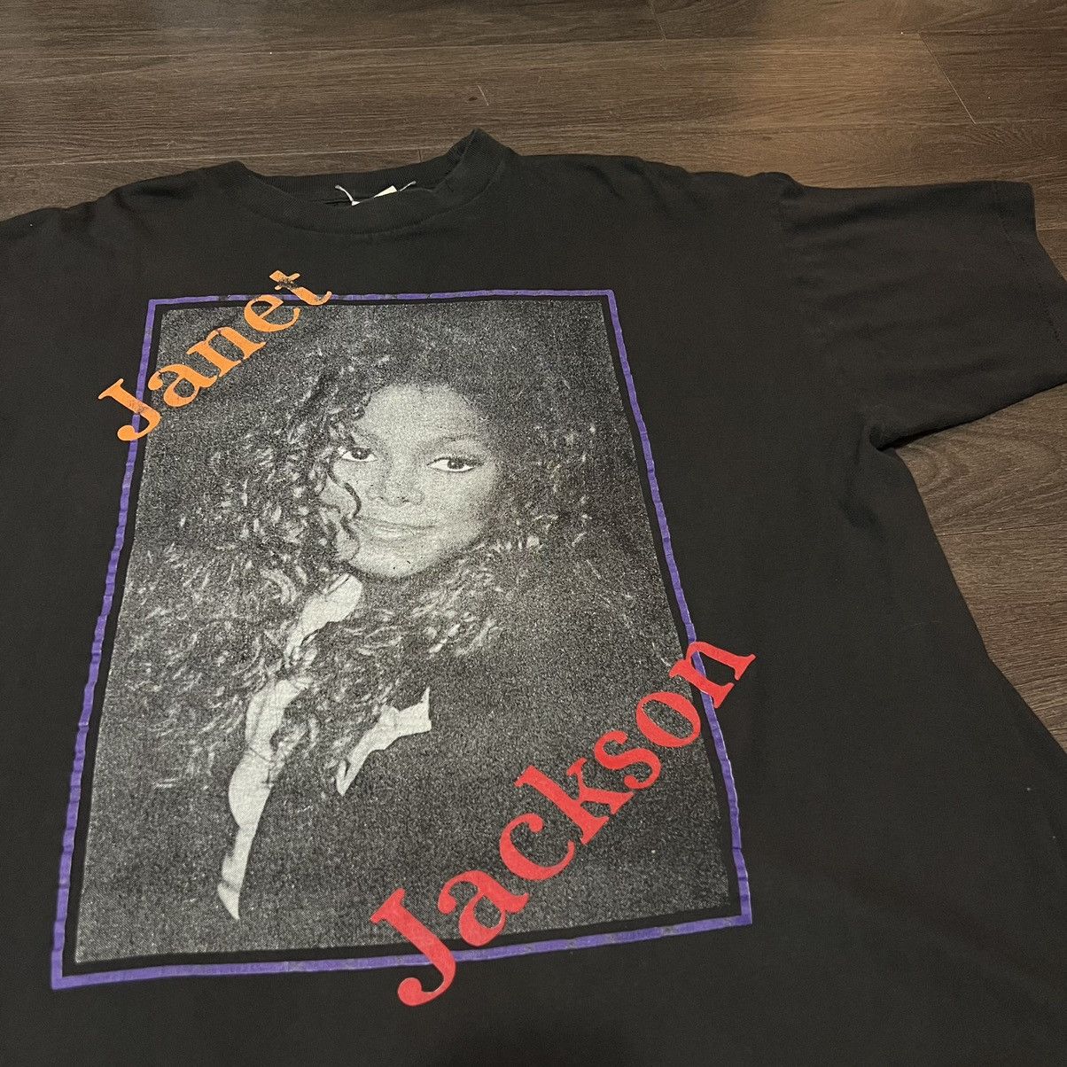 Vintage Janet Jackson Any Time Any Place T Shirt 90s Rare