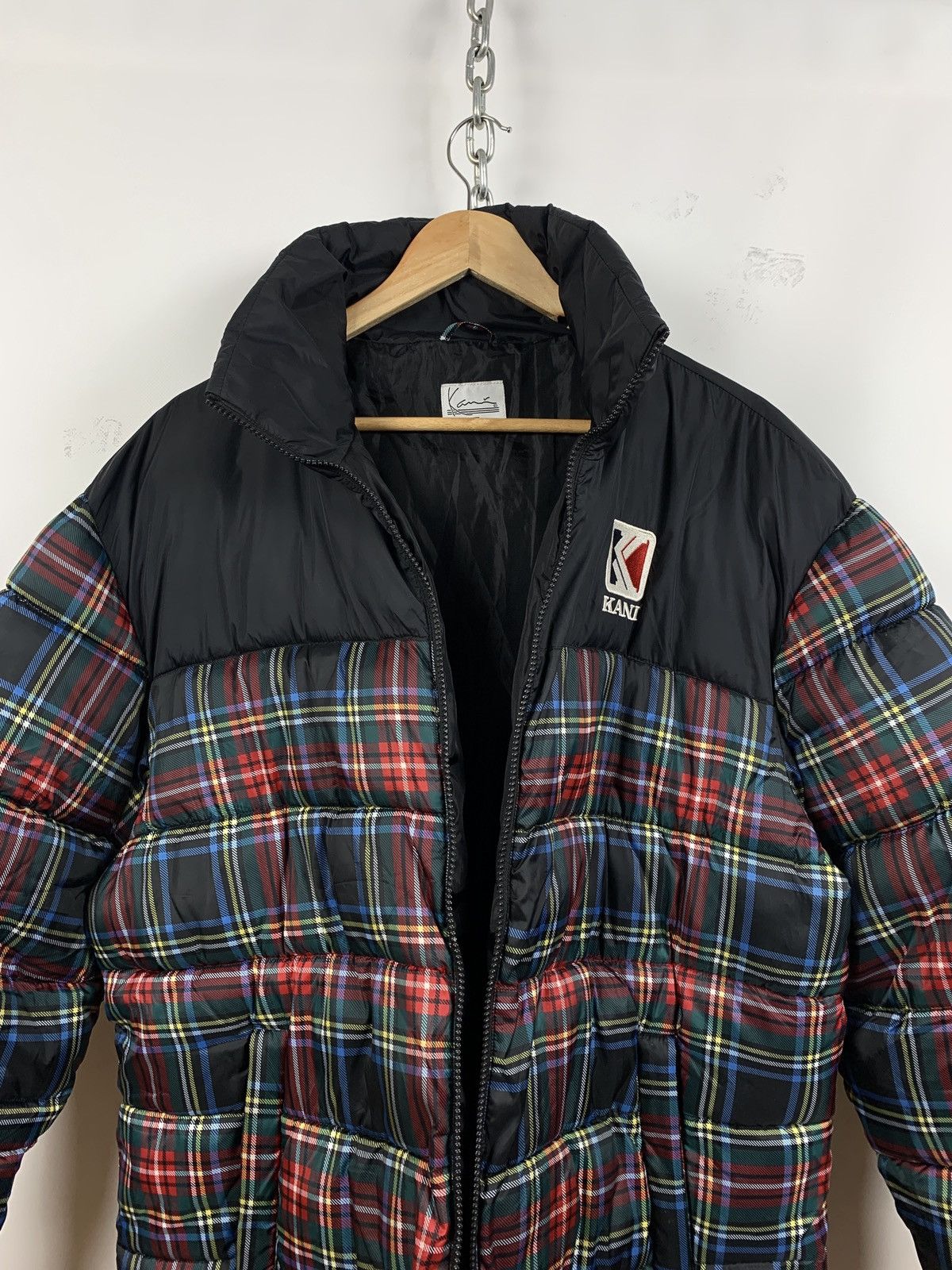 Karl Kani Karl Kani Checkered Plaid Puffer Jacket Size US XL / EU 56 / 4 - 7 Thumbnail