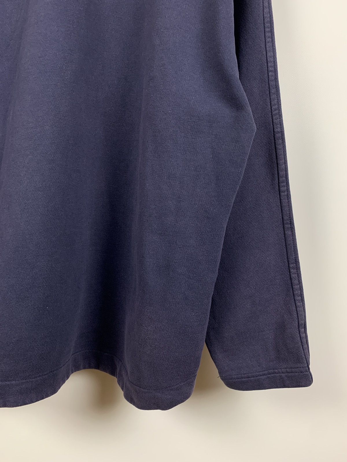 Nike 90s Vintage Nike Center Swoosh Faded Navy Zip 1/4 Pullover Size US XL / EU 56 / 4 - 17 Thumbnail