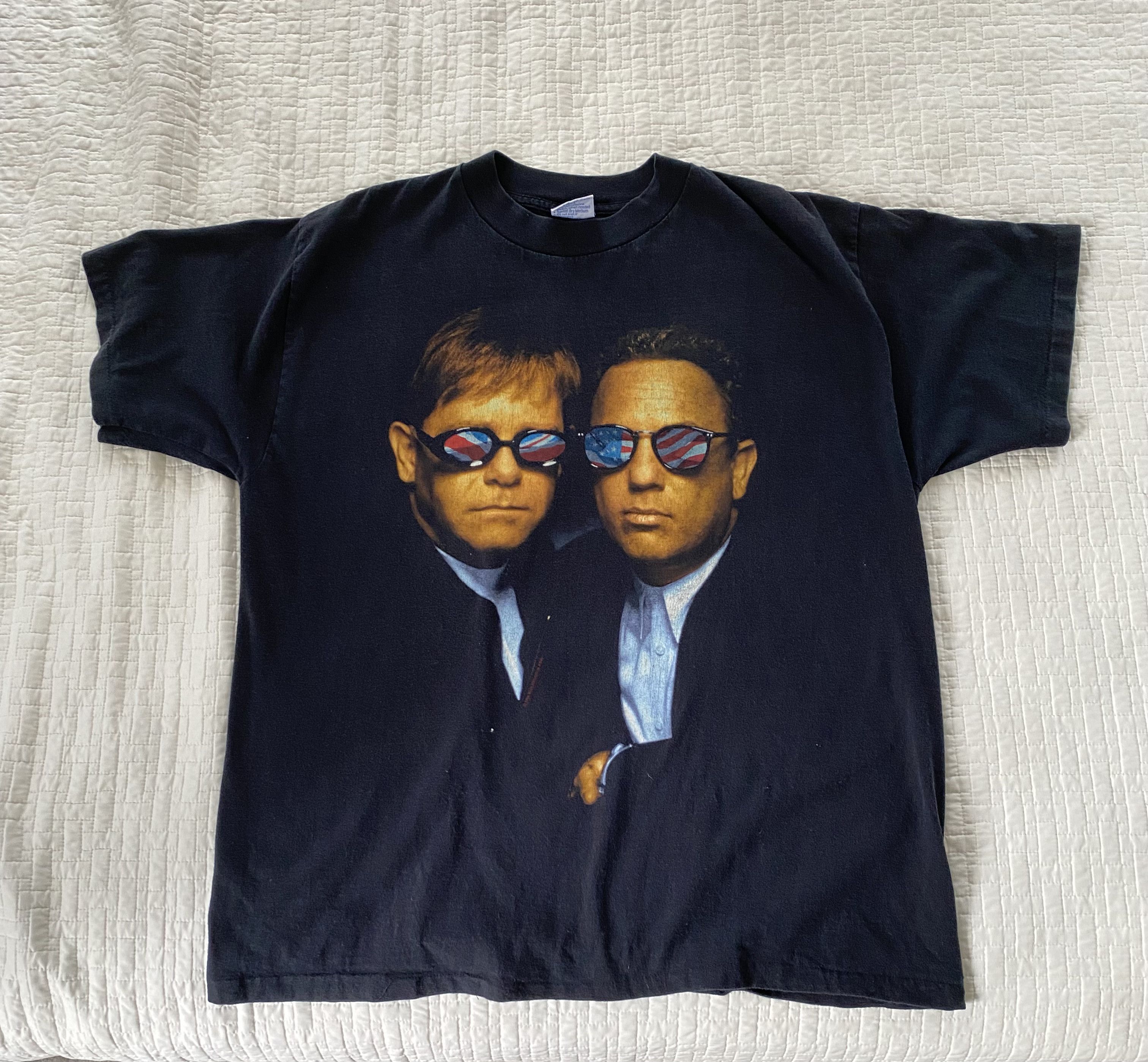 Vintage Elton John & Billy Joel Band Tee Single Stitch