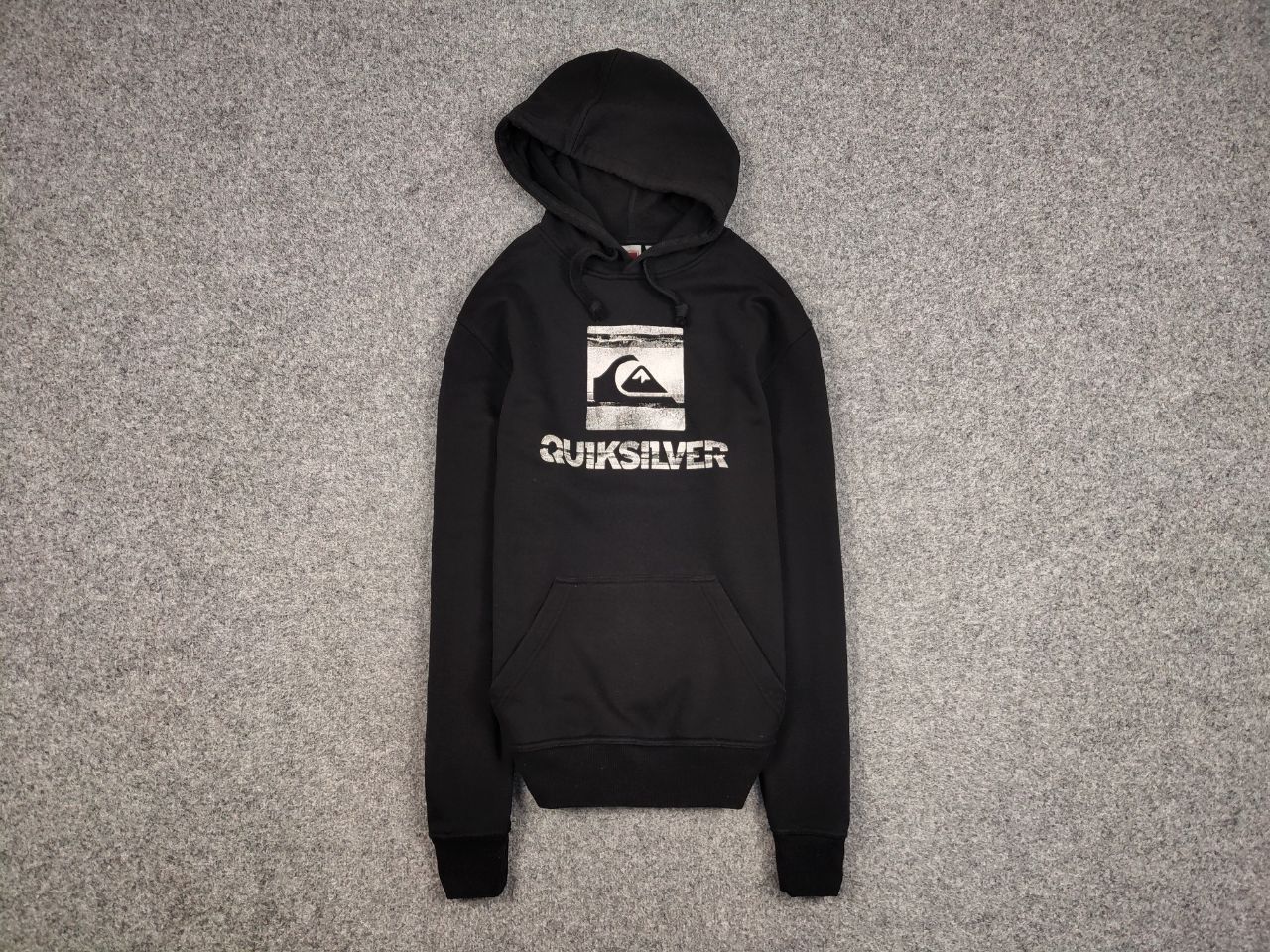 Quiksilver Vintage 90's Quiksilver Black Big Logo Hoodie Sweatshirt Size US L / EU 52-54 / 3 - 1 Thumbnail