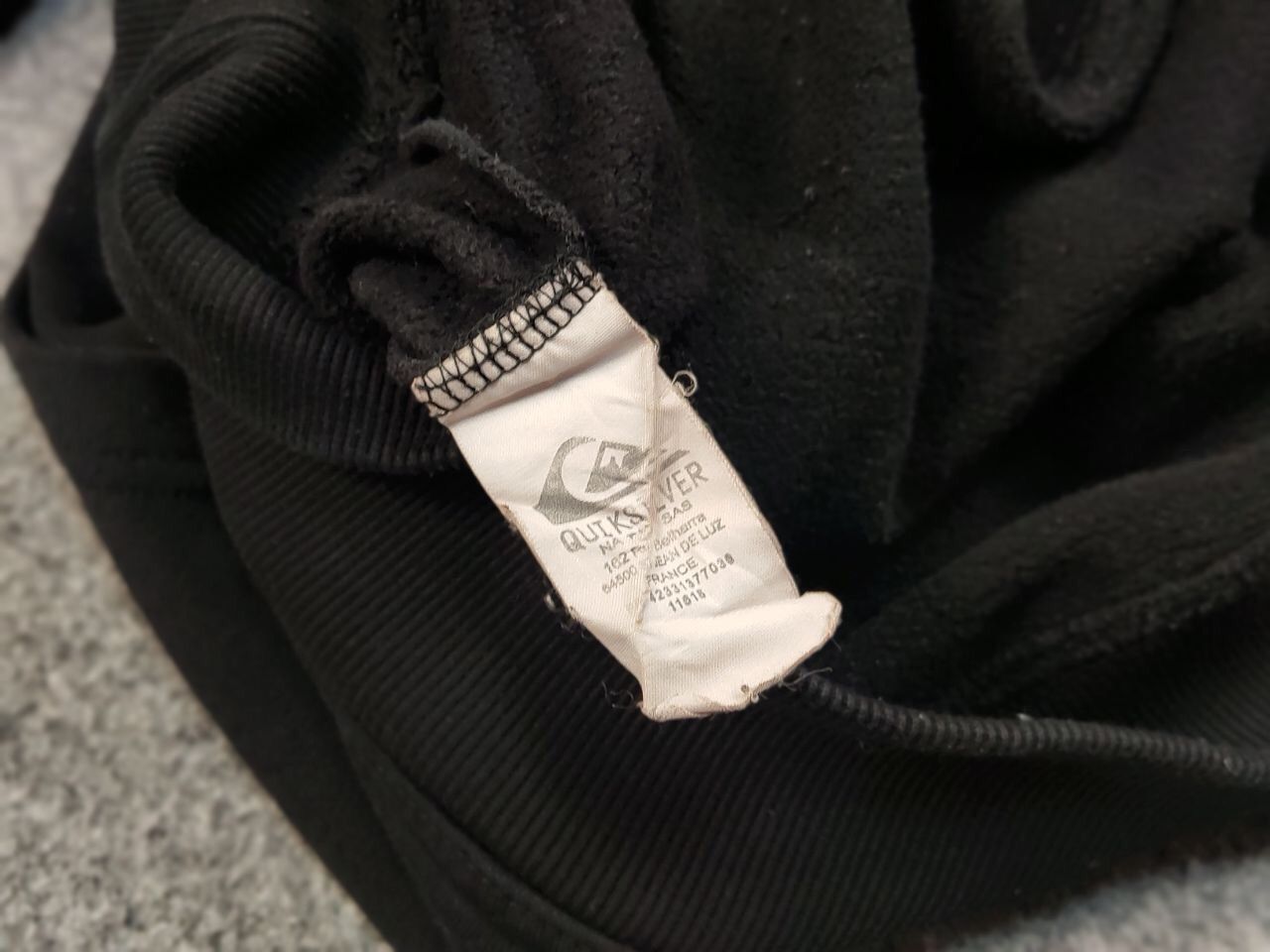 Quiksilver Vintage 90's Quiksilver Black Big Logo Hoodie Sweatshirt Size US L / EU 52-54 / 3 - 18 Thumbnail
