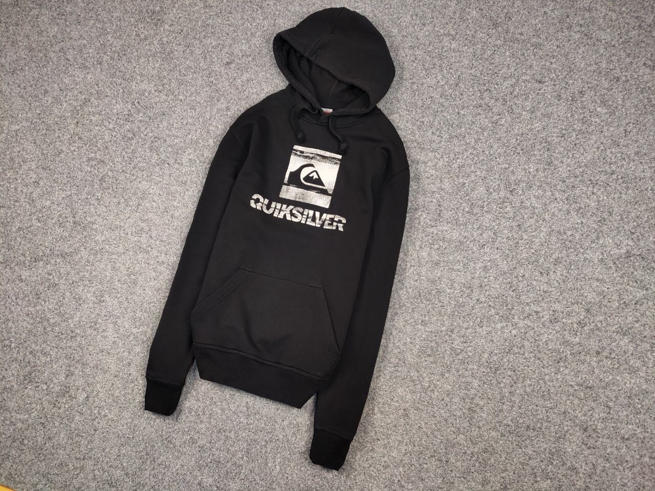 Quiksilver Vintage 90's Quiksilver Black Big Logo Hoodie Sweatshirt Size US L / EU 52-54 / 3 - 3 Thumbnail