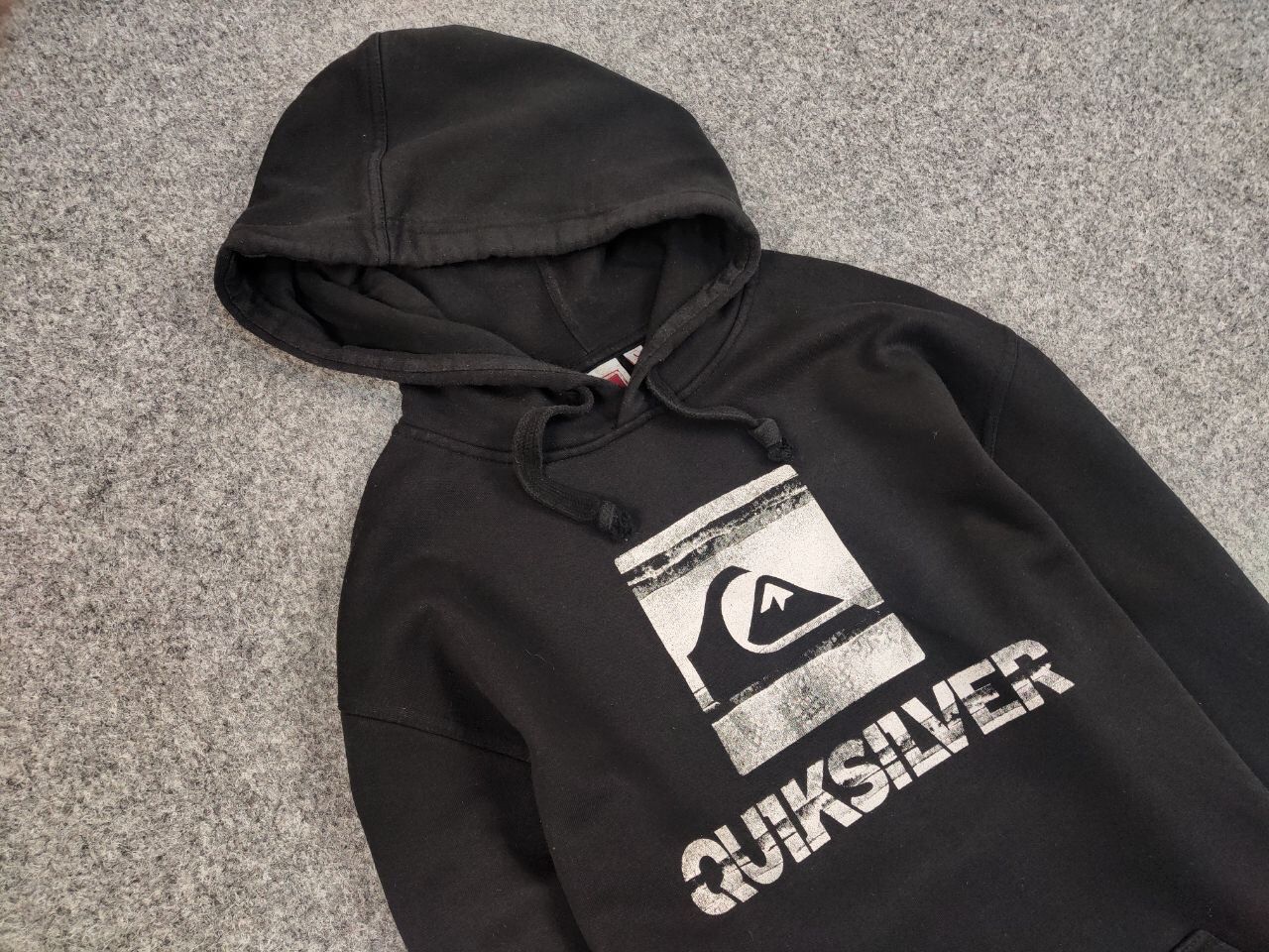 Quiksilver Vintage 90's Quiksilver Black Big Logo Hoodie Sweatshirt Size US L / EU 52-54 / 3 - 7 Thumbnail