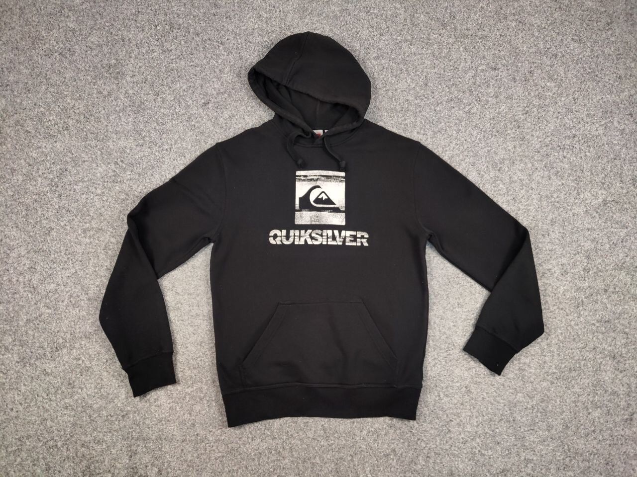Quiksilver Vintage 90's Quiksilver Black Big Logo Hoodie Sweatshirt Size US L / EU 52-54 / 3 - 13 Thumbnail