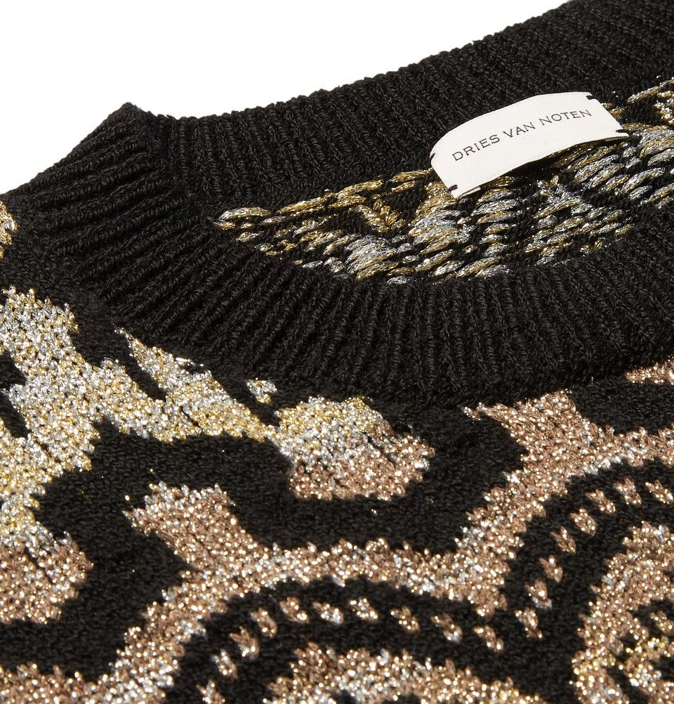 Dries Van Noten DRIES VAN NOTEN AW18 METALLIC SWEATER $1300 Size US M / EU 48-50 / 2 - 13 Thumbnail