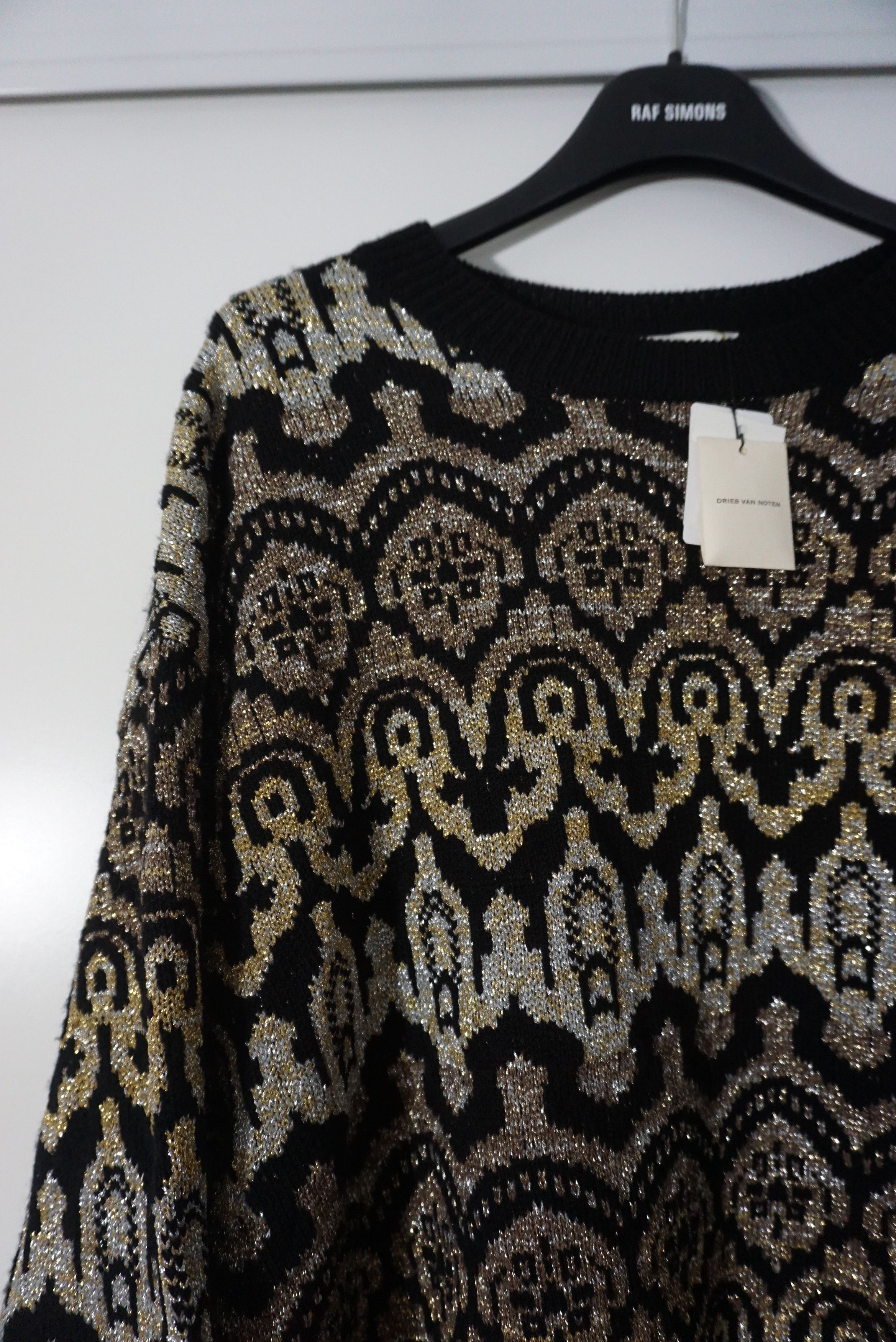 Dries Van Noten DRIES VAN NOTEN AW18 METALLIC SWEATER $1300 Size US M / EU 48-50 / 2 - 5 Thumbnail