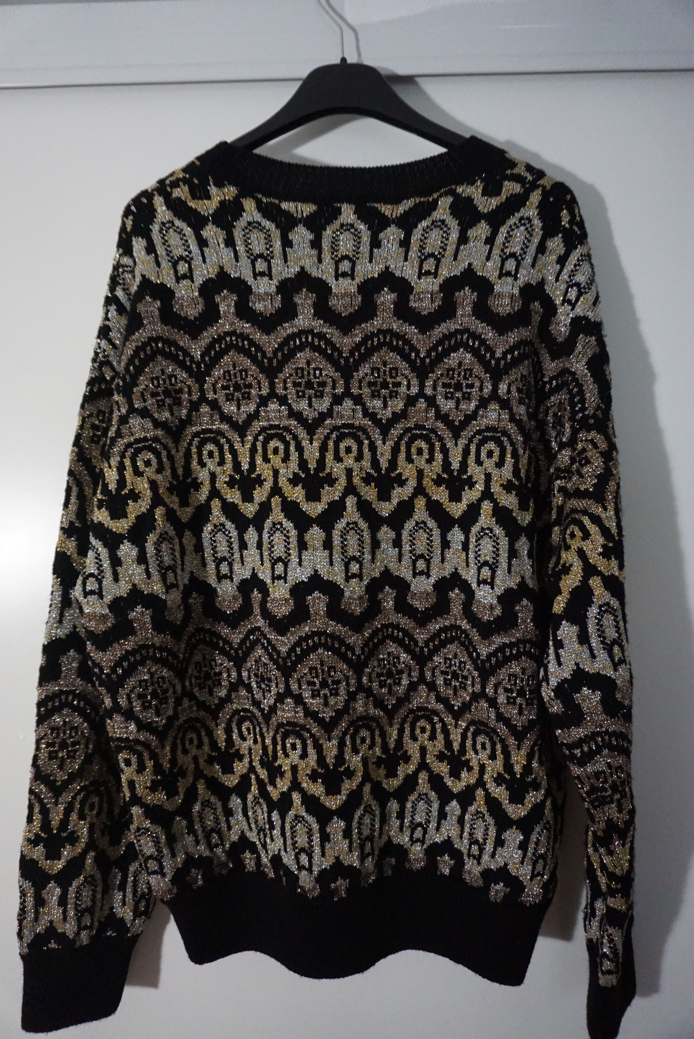 Dries Van Noten DRIES VAN NOTEN AW18 METALLIC SWEATER $1300 Size US M / EU 48-50 / 2 - 3 Thumbnail