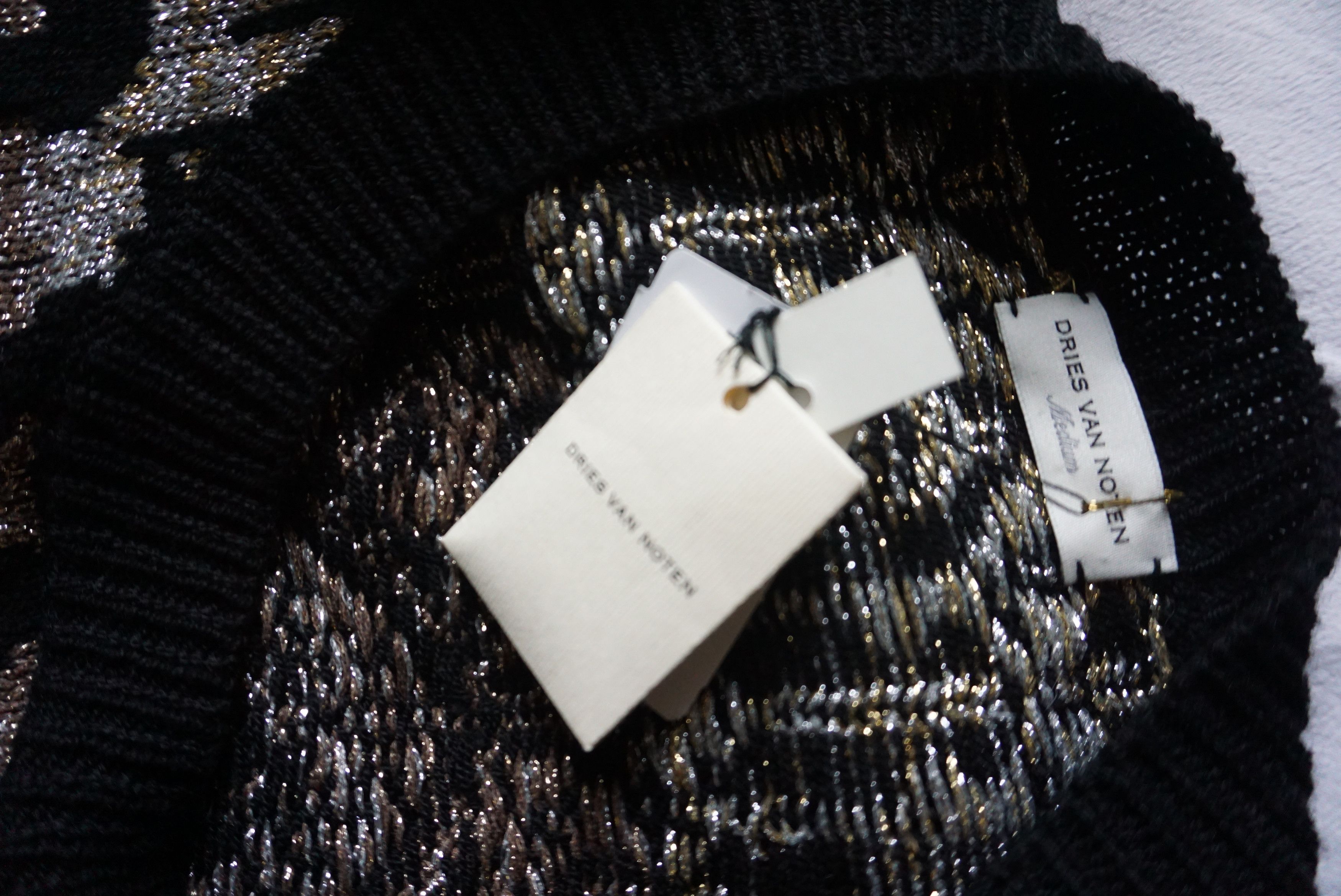 Dries Van Noten DRIES VAN NOTEN AW18 METALLIC SWEATER $1300 Size US M / EU 48-50 / 2 - 11 Thumbnail
