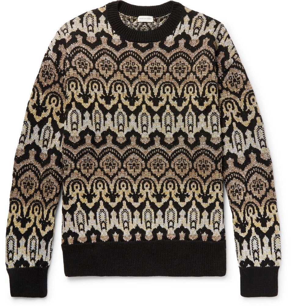 Dries Van Noten DRIES VAN NOTEN AW18 METALLIC SWEATER $1300 Size US M / EU 48-50 / 2 - 12 Thumbnail