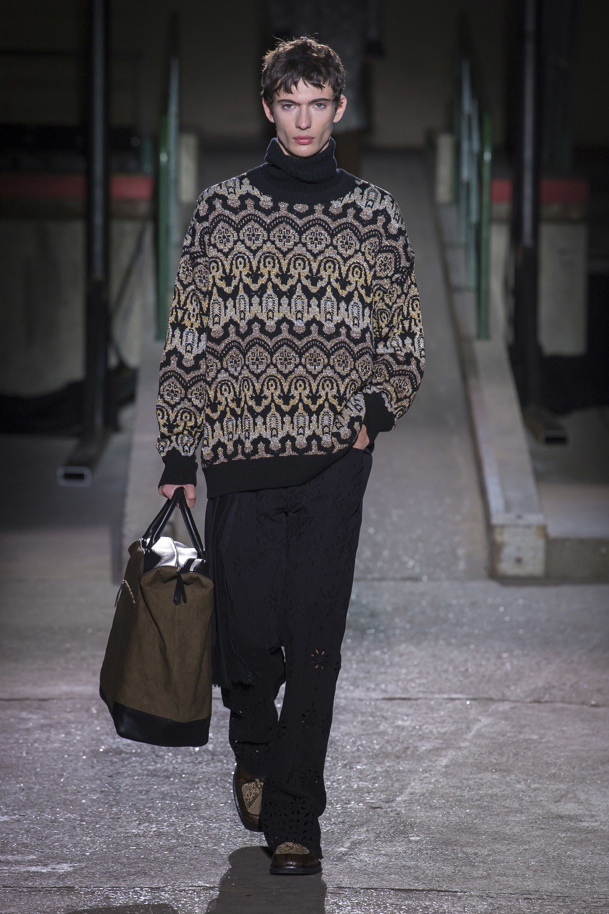 Dries Van Noten DRIES VAN NOTEN AW18 METALLIC SWEATER $1300 Size US M / EU 48-50 / 2 - 1 Thumbnail