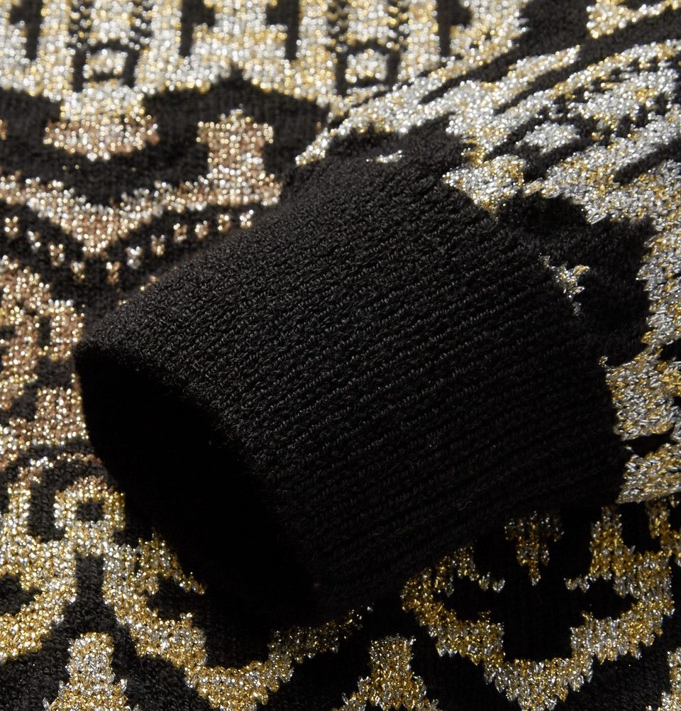 Dries Van Noten DRIES VAN NOTEN AW18 METALLIC SWEATER $1300 Size US M / EU 48-50 / 2 - 14 Thumbnail
