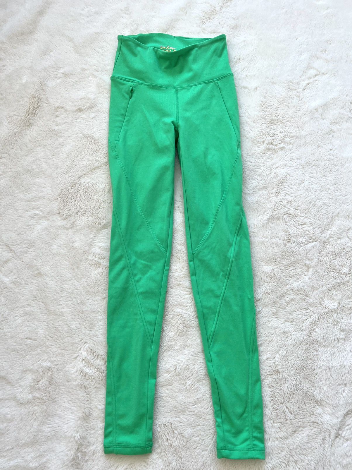 Green Athletic Leggings Lilly Pulitzer, Size Xs