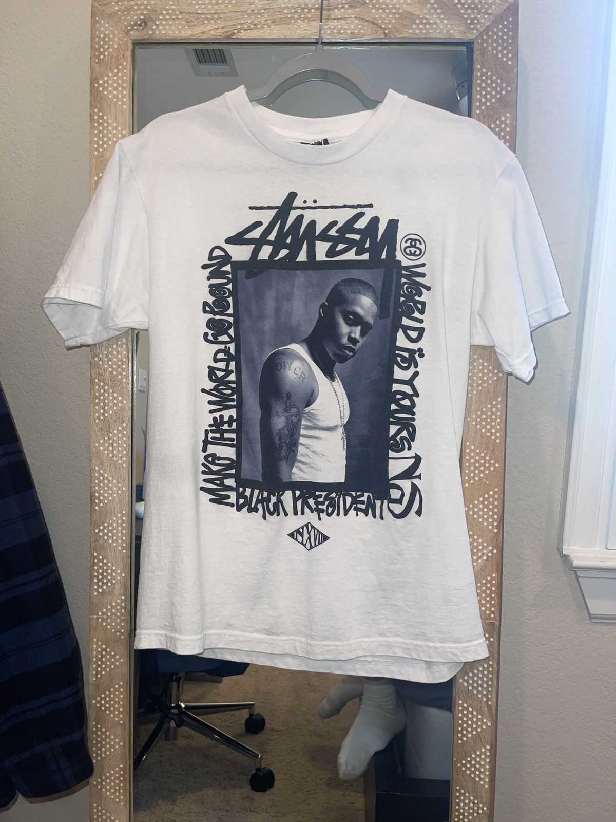 Nas × Stussy × Vintage Stussy x Nas tee | Grailed