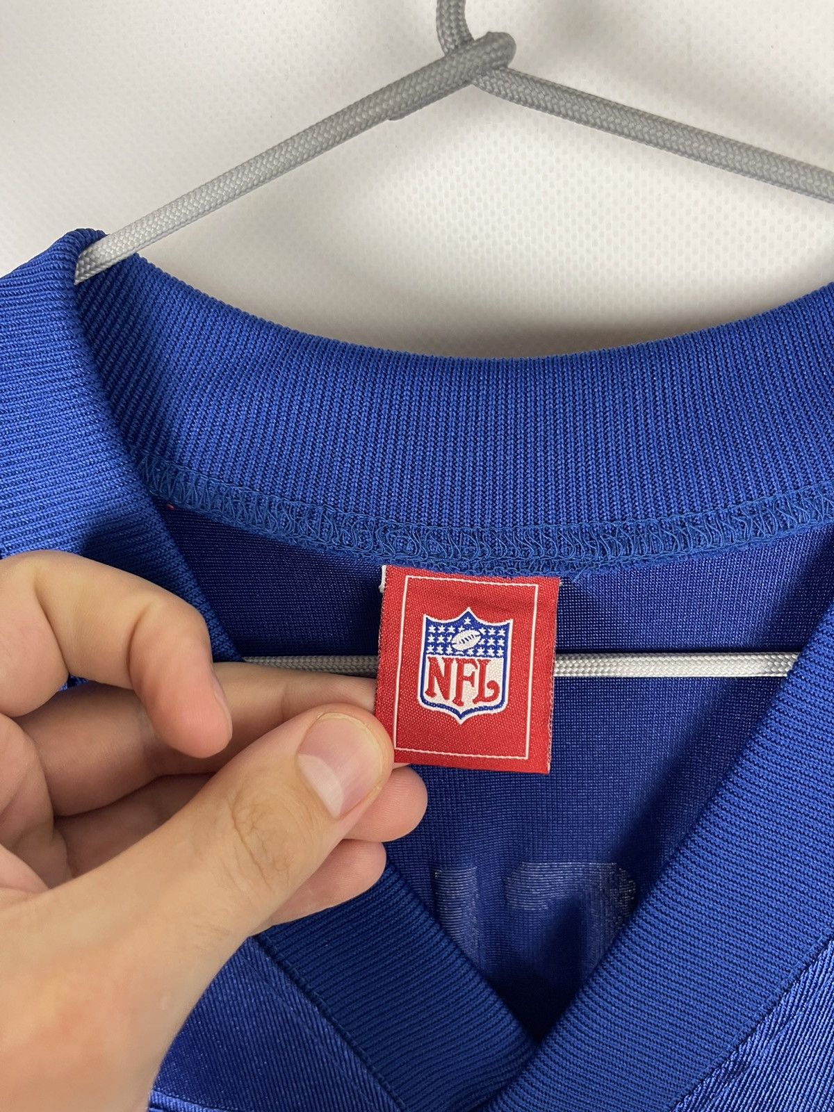 NFL Reebok NFL New York Giants #80 Jeremy Shockey jersey shirt Size US L / EU 52-54 / 3 - 8 Thumbnail
