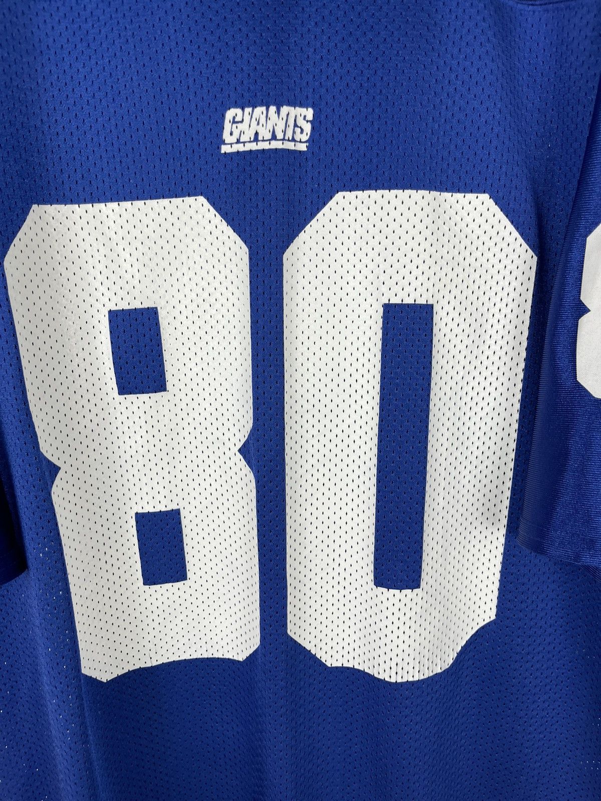NFL Reebok NFL New York Giants #80 Jeremy Shockey jersey shirt Size US L / EU 52-54 / 3 - 6 Thumbnail