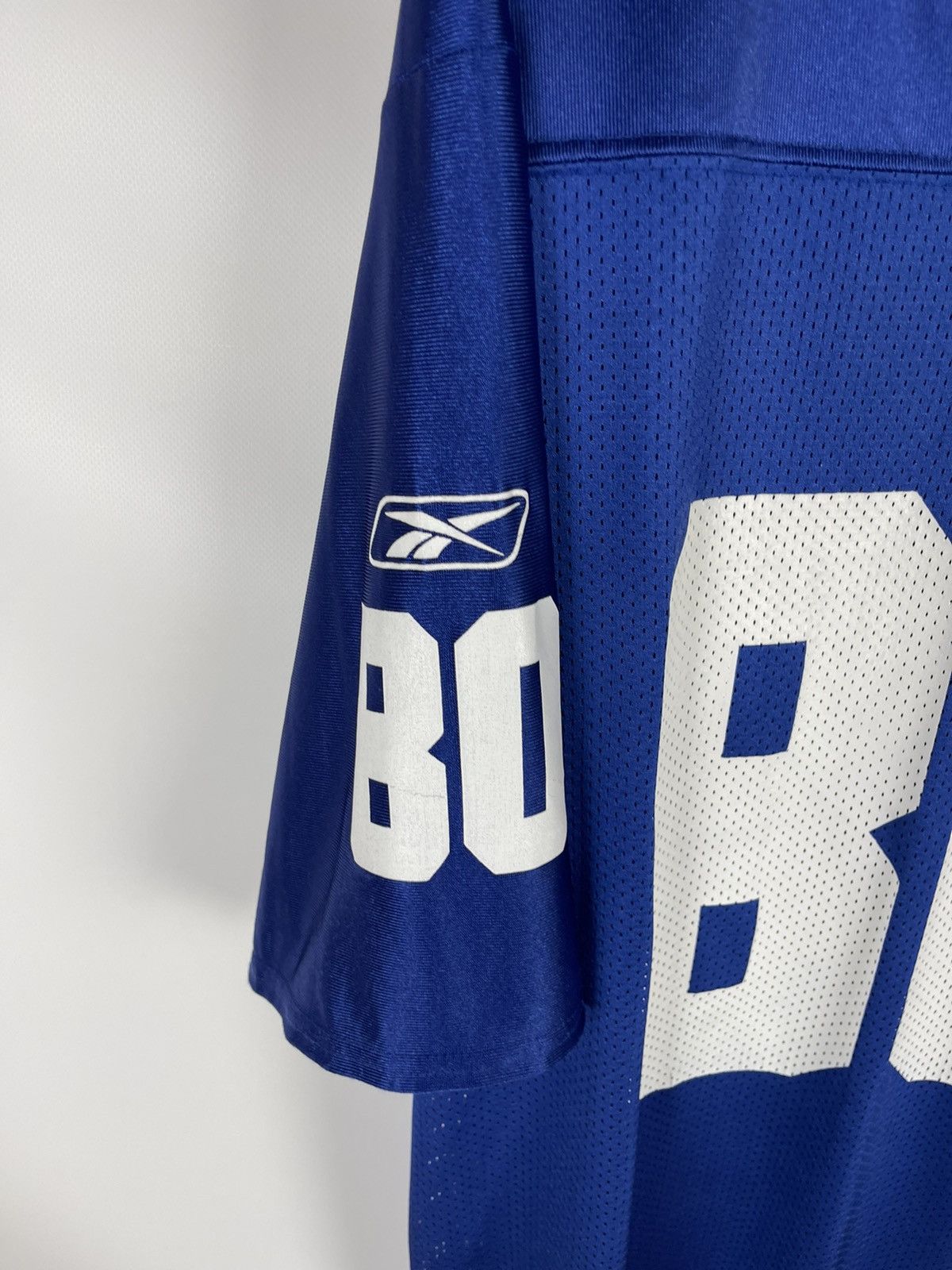 NFL Reebok NFL New York Giants #80 Jeremy Shockey jersey shirt Size US L / EU 52-54 / 3 - 7 Thumbnail