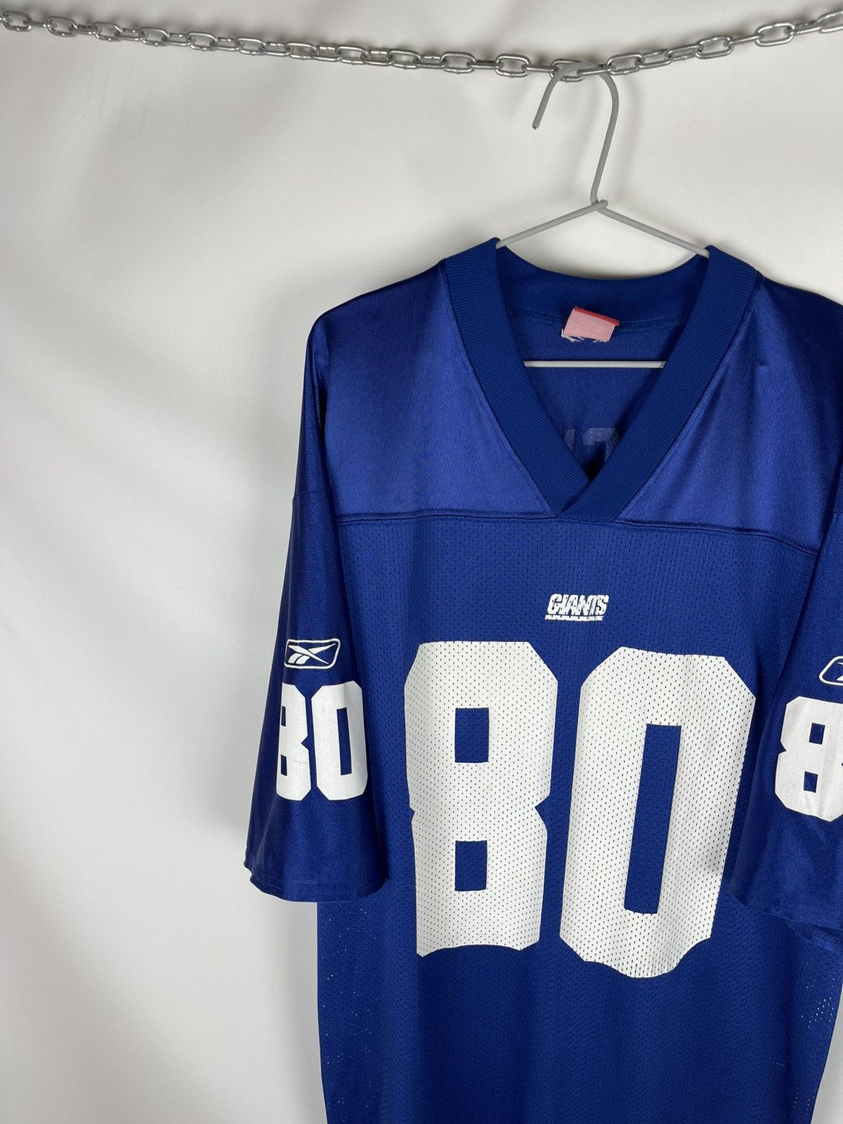 NFL Reebok NFL New York Giants #80 Jeremy Shockey jersey shirt Size US L / EU 52-54 / 3 - 3 Thumbnail