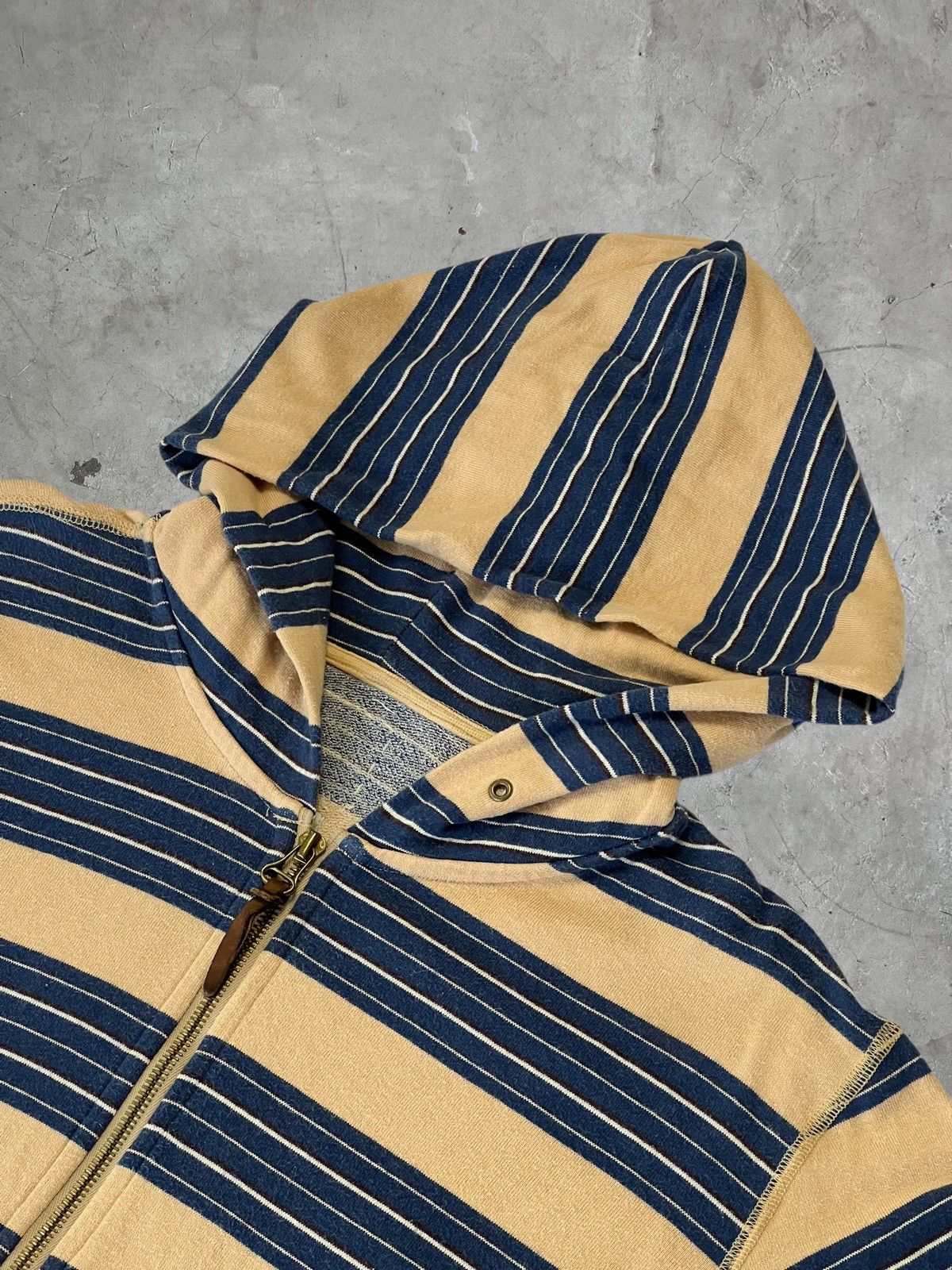 Visvim Visvim Striped Zip Up Hoodie Size US M / EU 48-50 / 2 - 5 Thumbnail