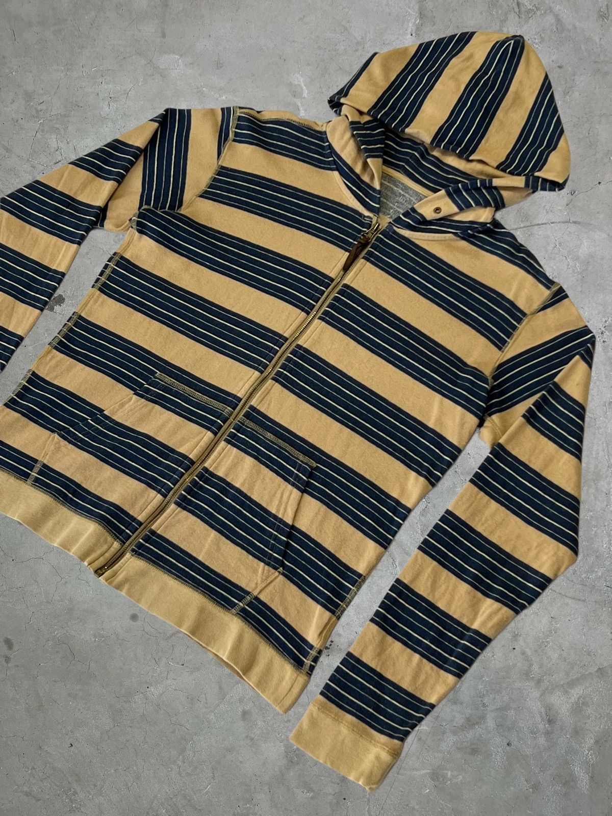 Visvim Visvim Striped Zip Up Hoodie Size US M / EU 48-50 / 2 - 3 Thumbnail